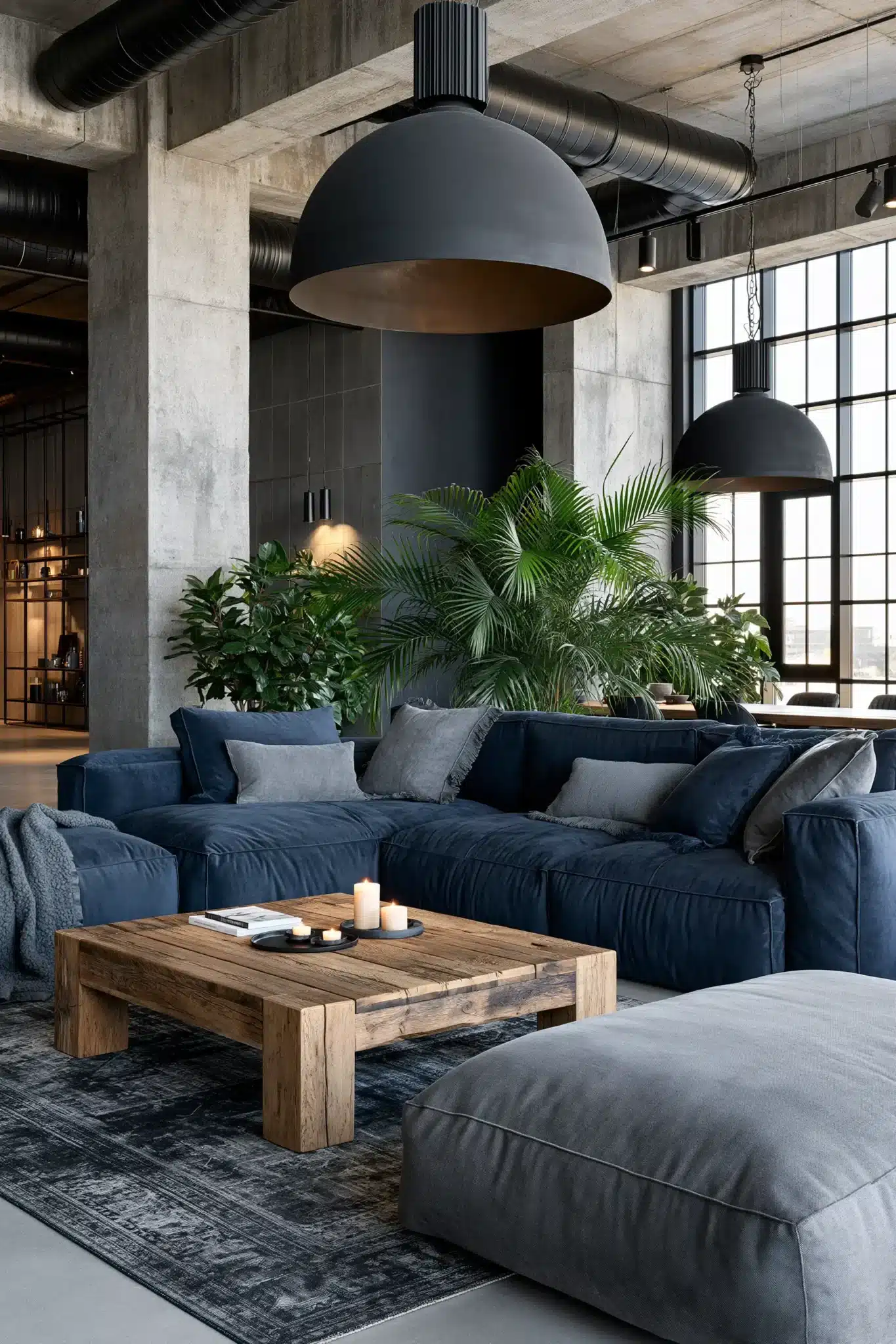 29 Navy Blue and Grey Living Room Ideas That Feel Grounded 24