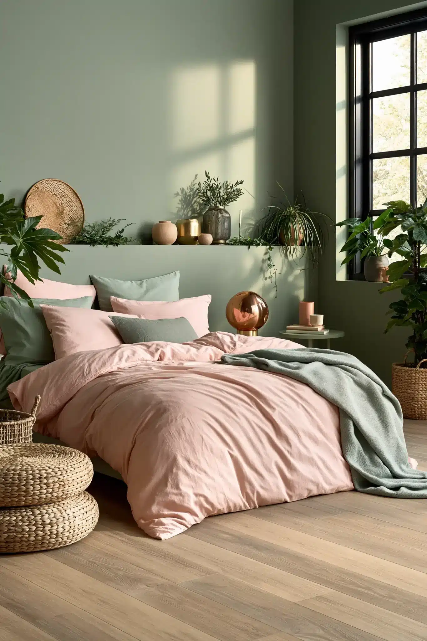 29 Sage Green and Blush Bedroom Ideas That Feel Quiet 24