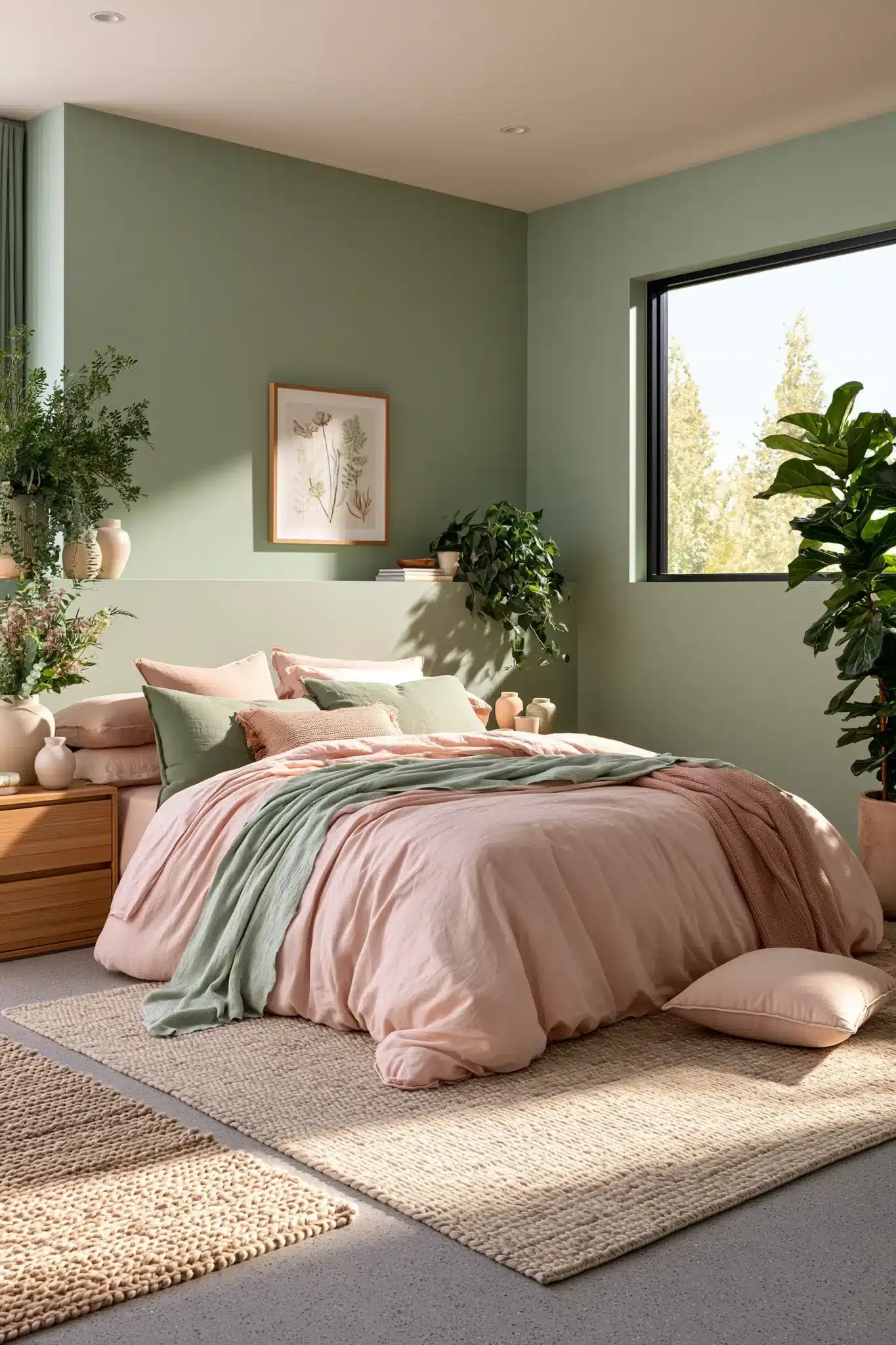29 Sage Green and Blush Bedroom Ideas That Feel Quiet 25
