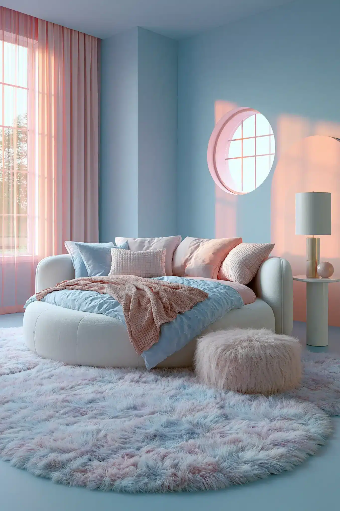 29 Light Blue and Pink Bedroom Ideas That Stay Grown-Up 25