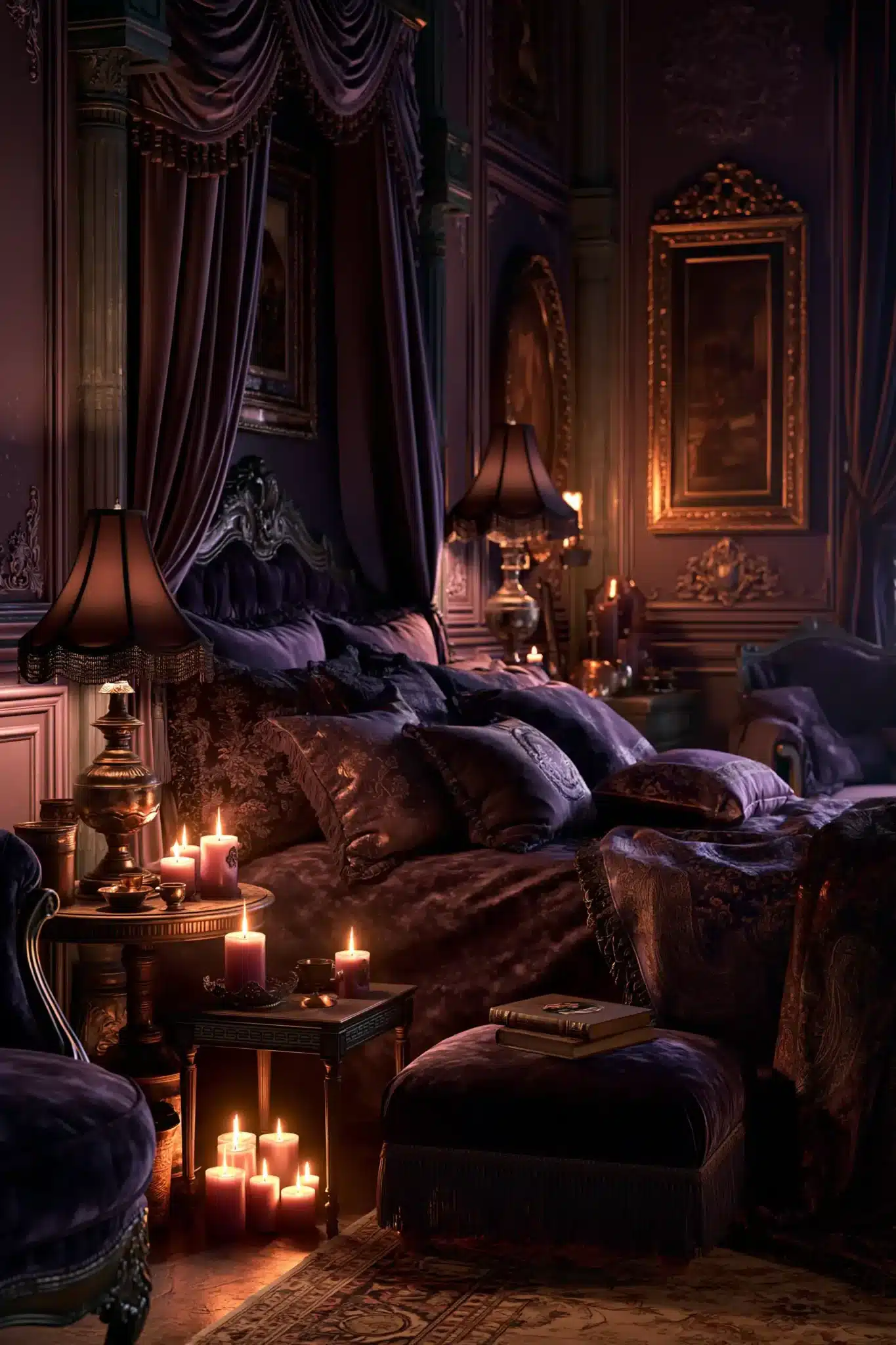 29 Purple Gothic Bedroom Ideas That Lean Into Deep Plum 25