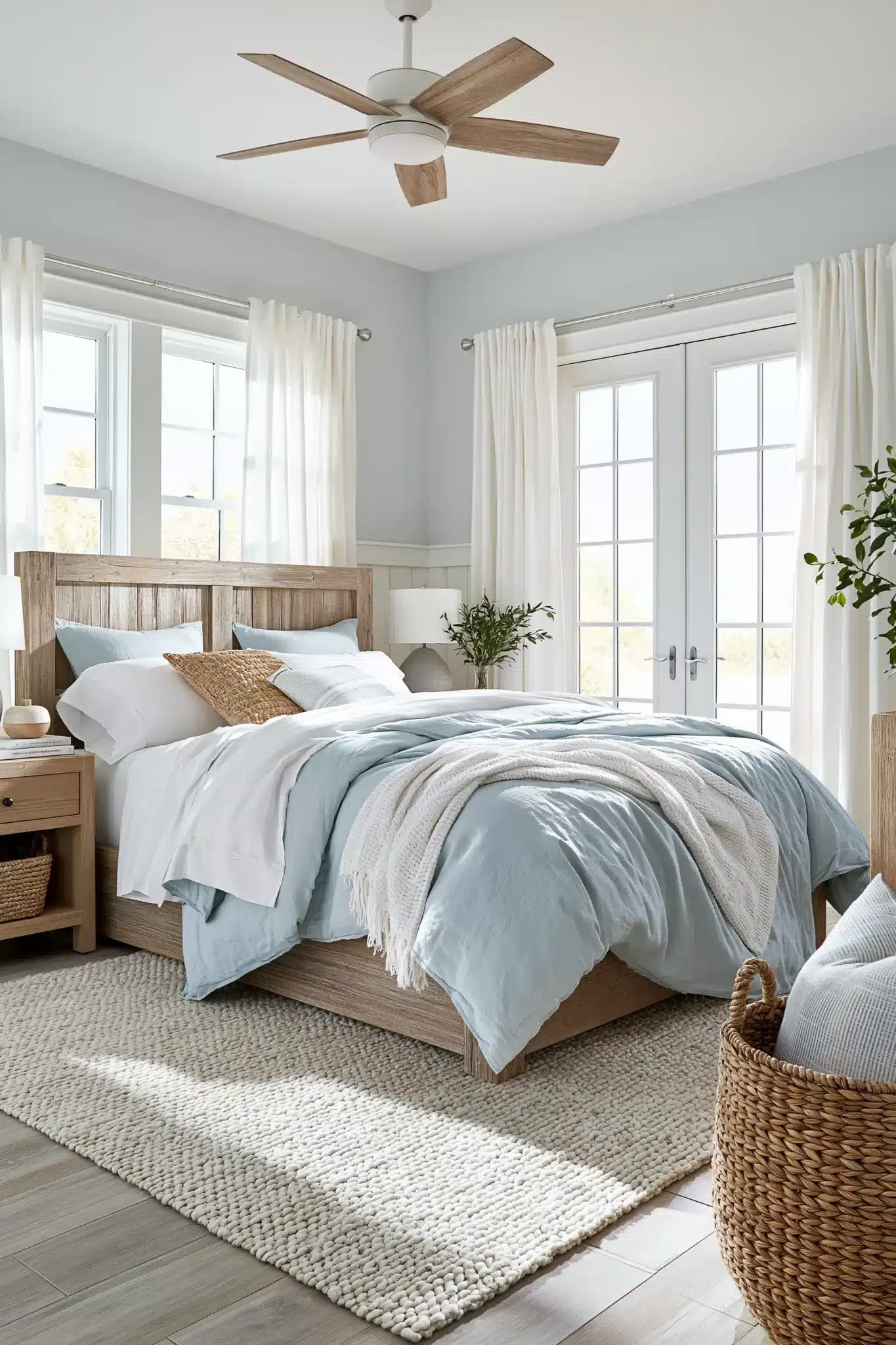 29 Light Blue and White Bedroom Ideas That Breathe 25