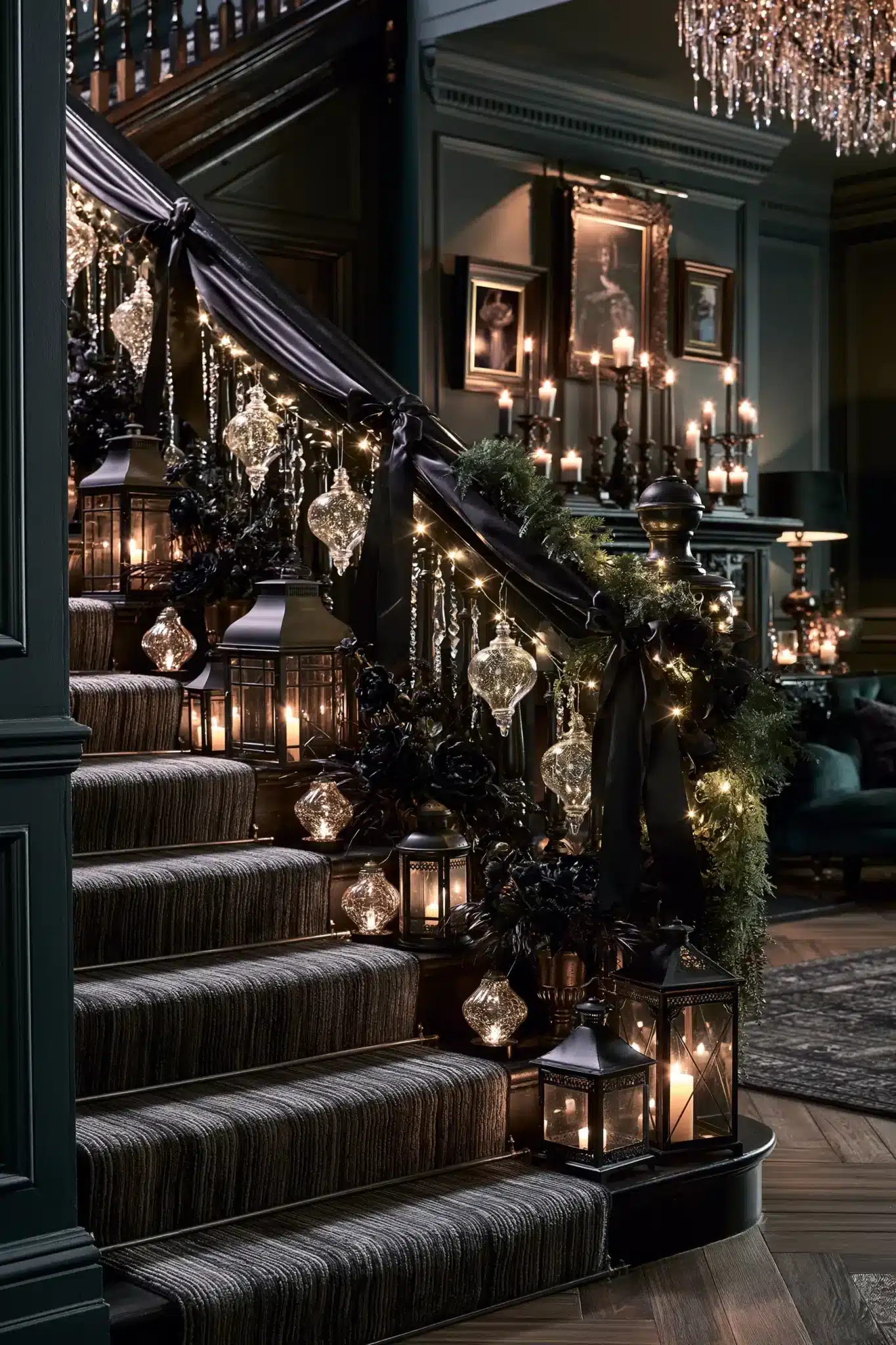 29 Halloween Staircase Decor Ideas That Skip the Cheap Stuff 25