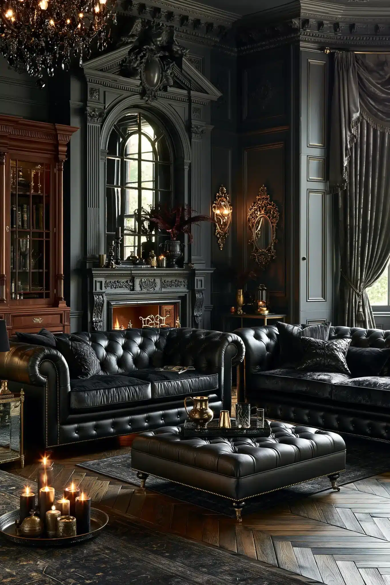 29 Gothic Living Room Ideas for a Space That Feels Lived-In 25