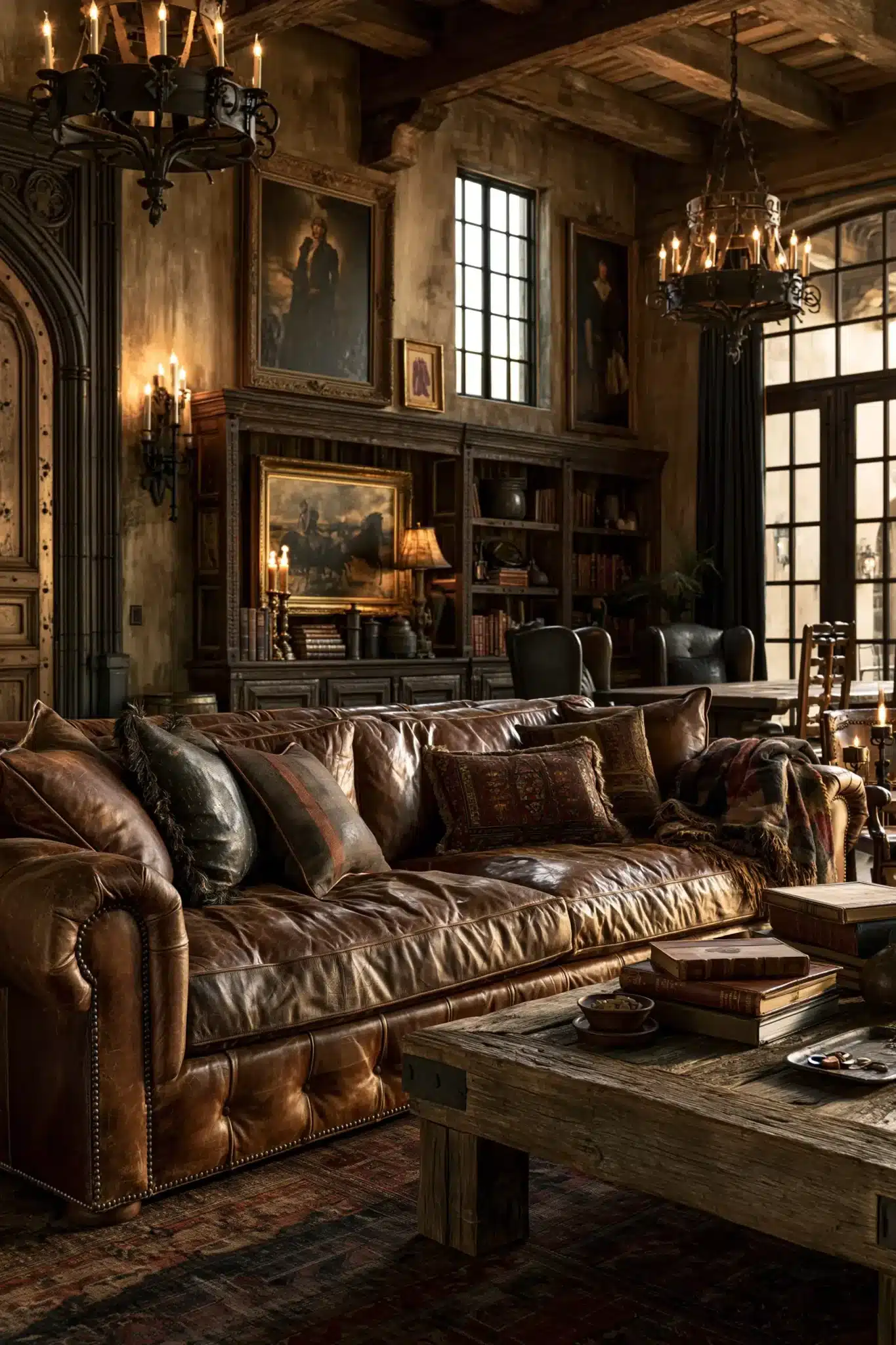 29 Western Gothic Decor Ideas That Mix Leather and Iron 25
