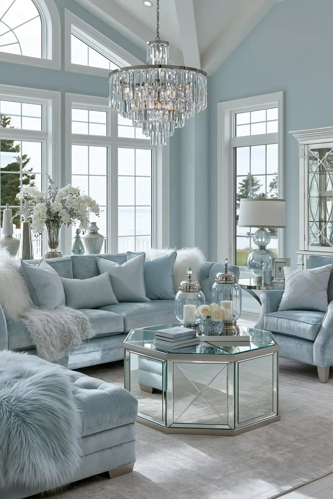 29 Light Blue and Grey Living Room Ideas That Stay Airy 26