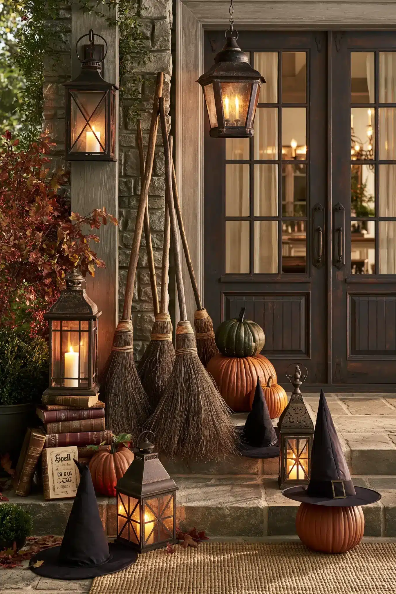 29 Halloween Porch Ideas That Look Good Before Dark 26
