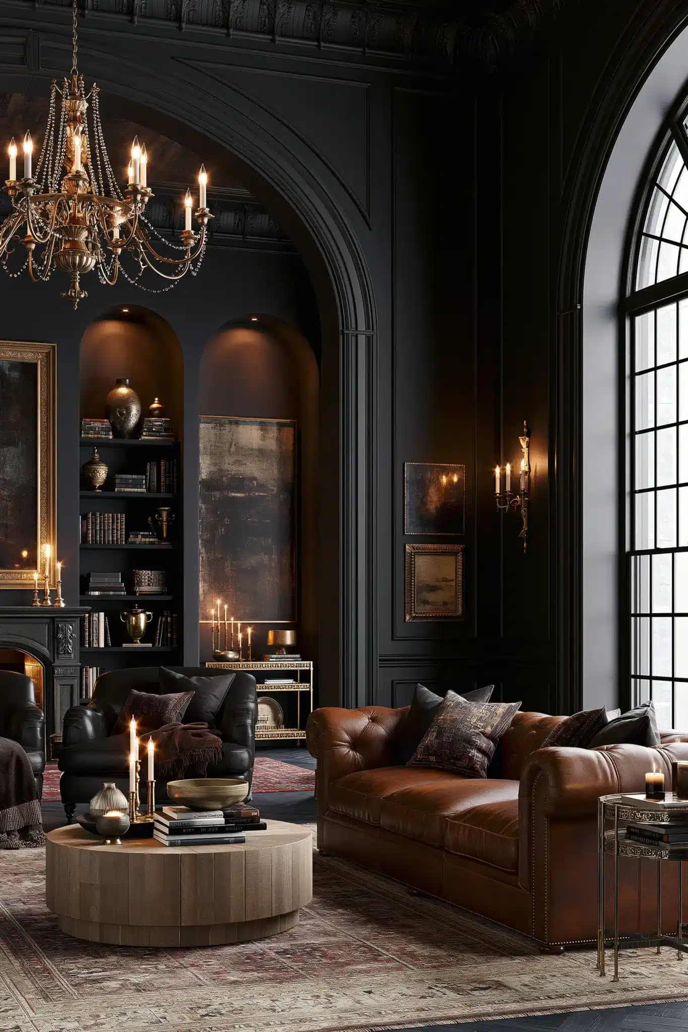 29 Gothic Living Room Ideas for a Space That Feels Lived-In 27