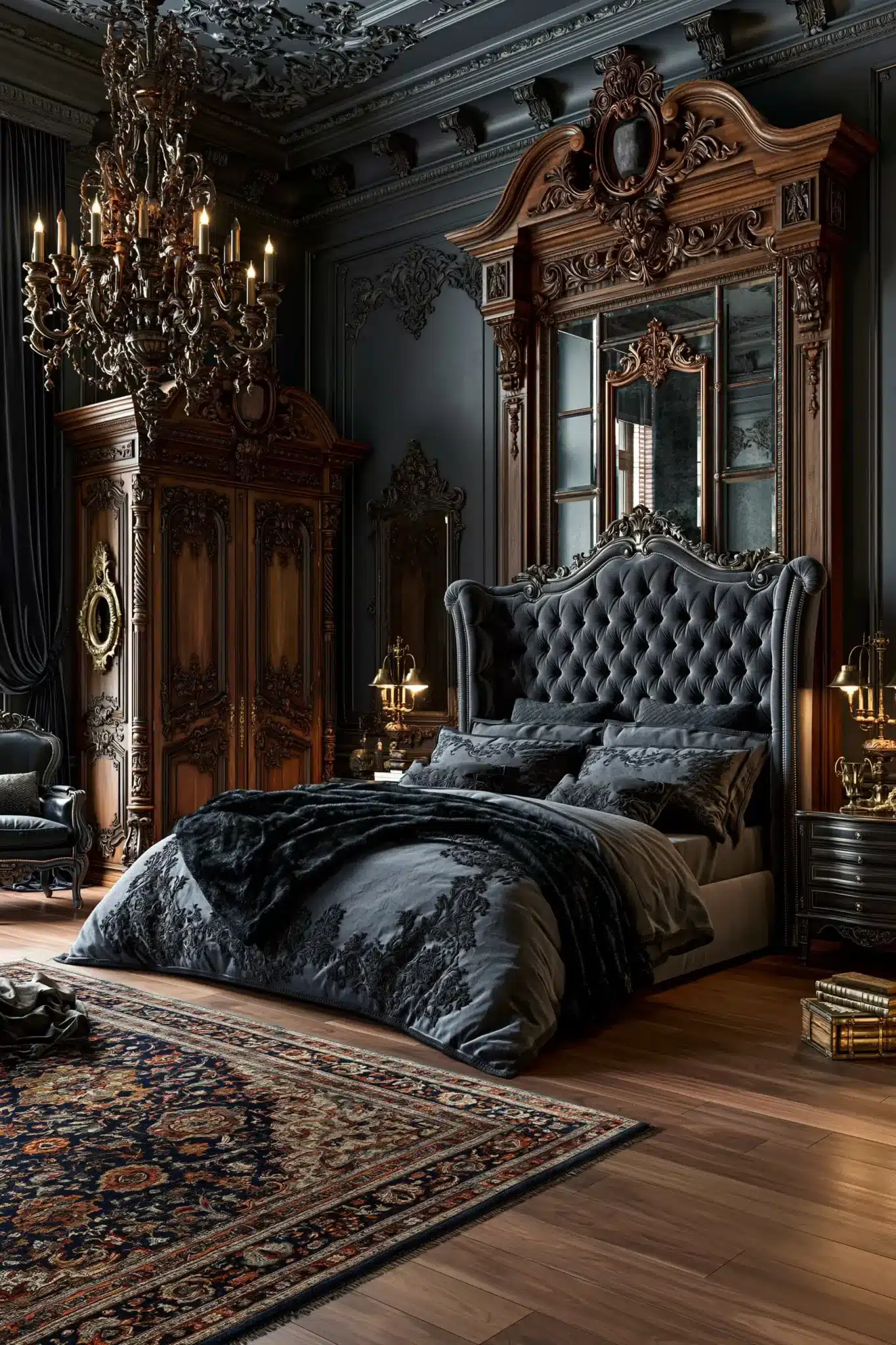29 Gothic Bedroom Ideas That Lean Into the Dark Without Feeling Cold 27 Gothic Bedroom