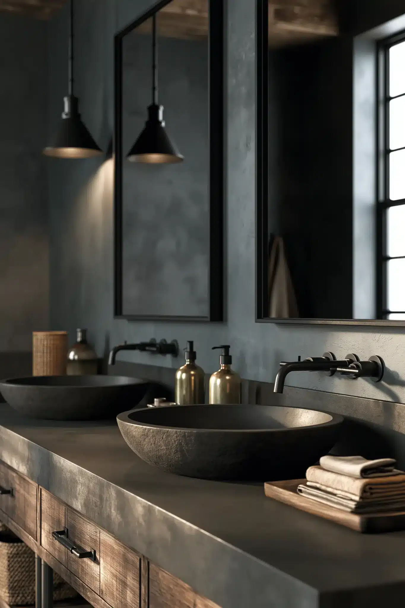 29 Gothic Bathroom Ideas That Feel Moody Without Going Cold 27