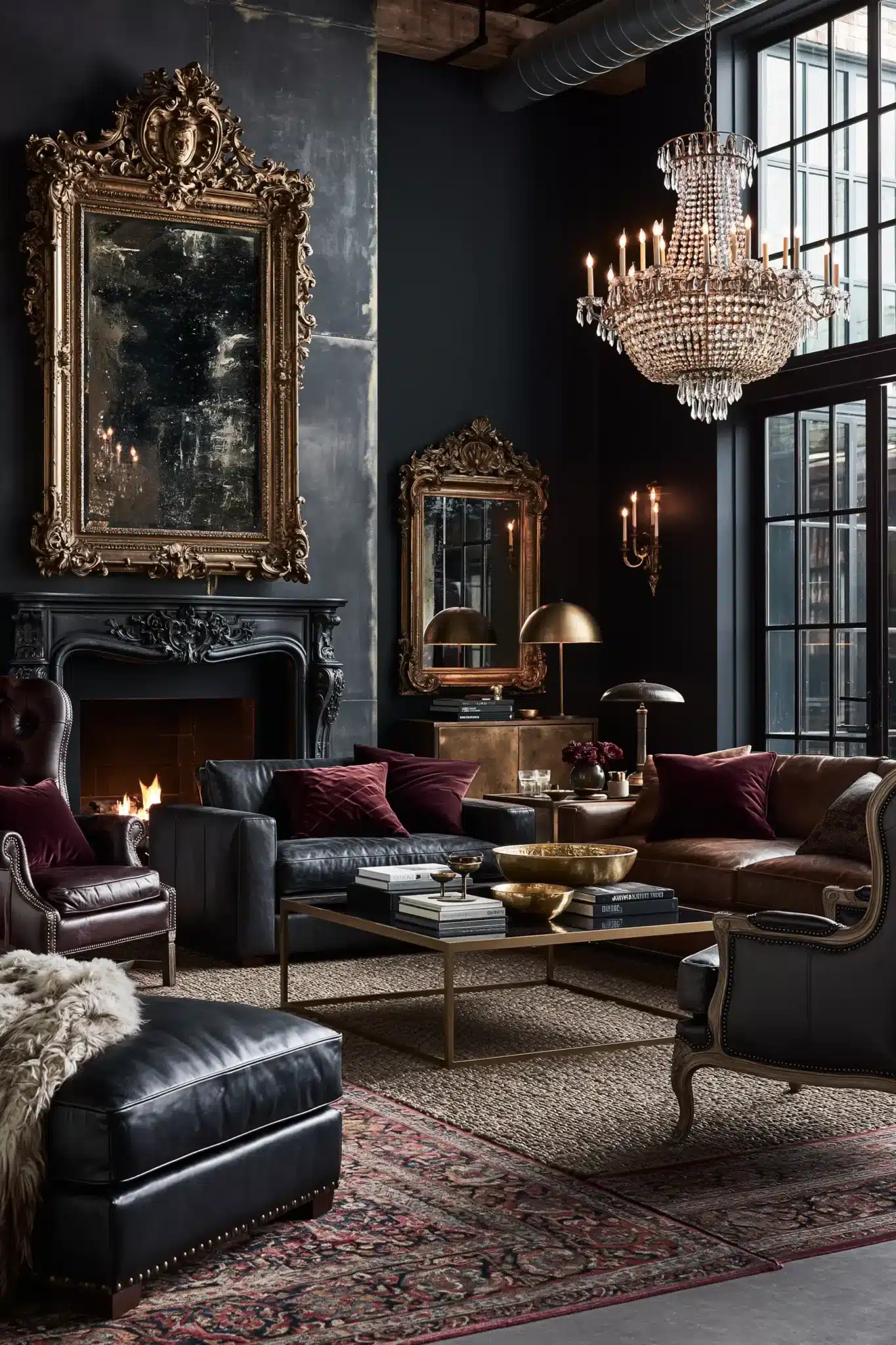 29 Gothic Living Room Ideas for a Space That Feels Lived-In 28