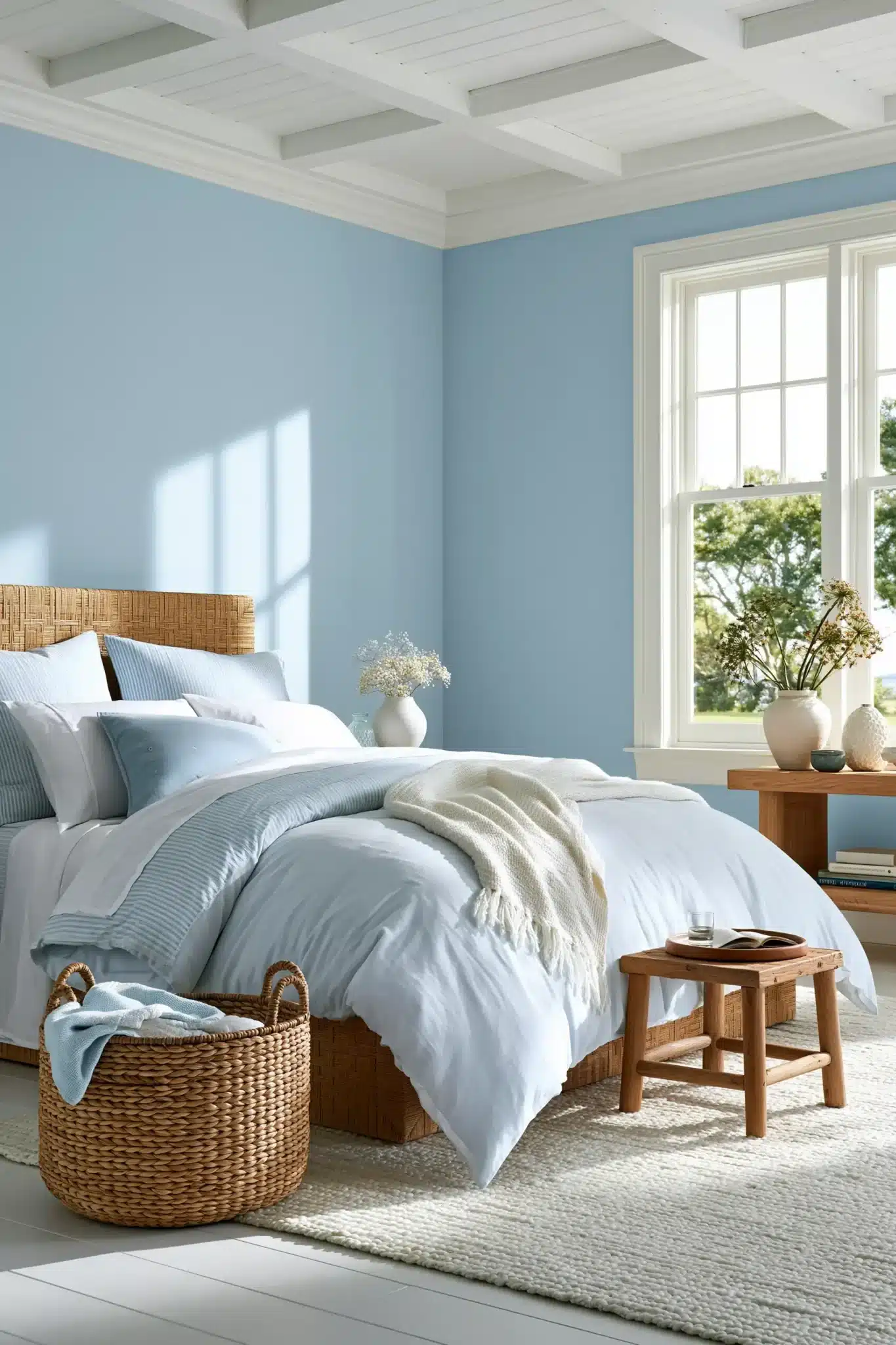 29 Light Blue and White Bedroom Ideas That Breathe 28