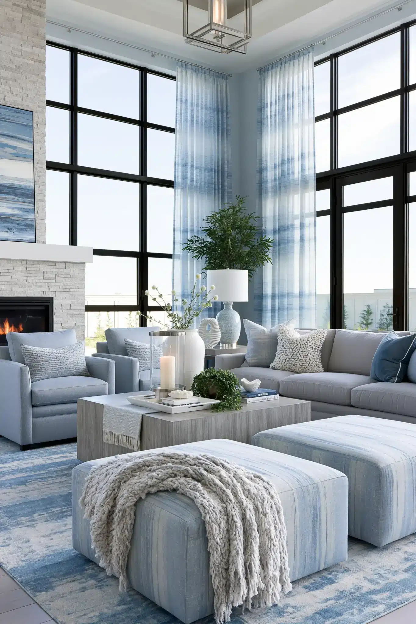 29 Light Blue and Grey Living Room Ideas That Stay Airy 29