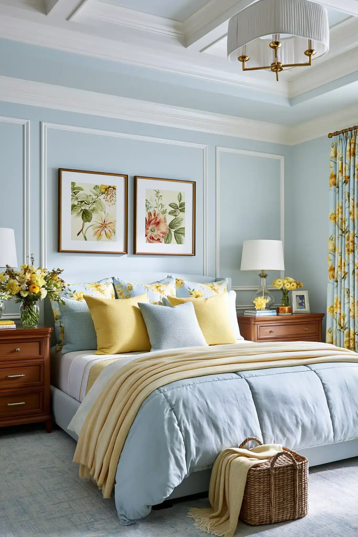 29 Light Blue and Yellow Bedroom Ideas for a Sunny Corner 29