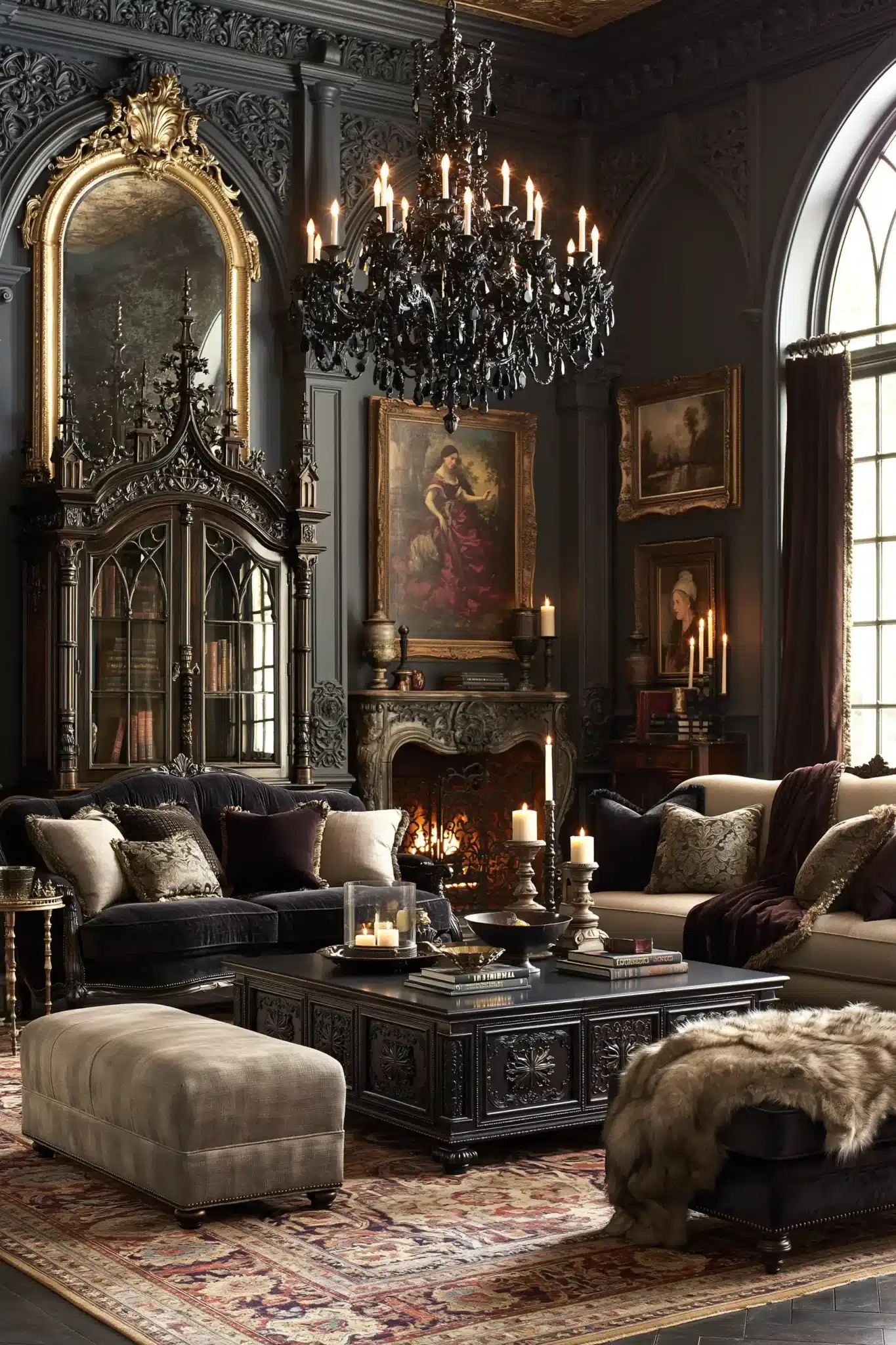 29 Gothic Living Room Ideas for a Space That Feels Lived-In 29