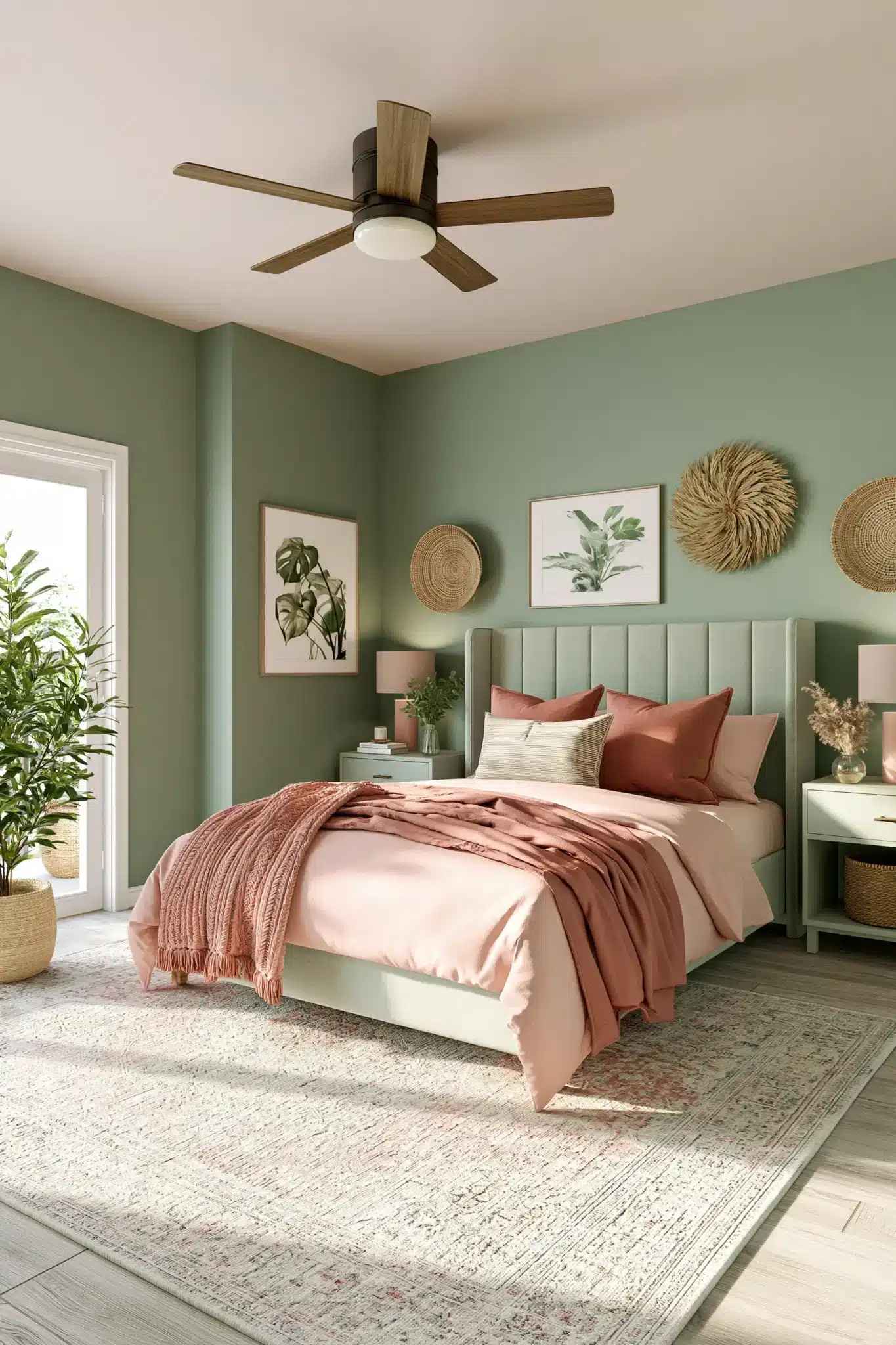 29 Sage Green and Blush Bedroom Ideas That Feel Quiet 29