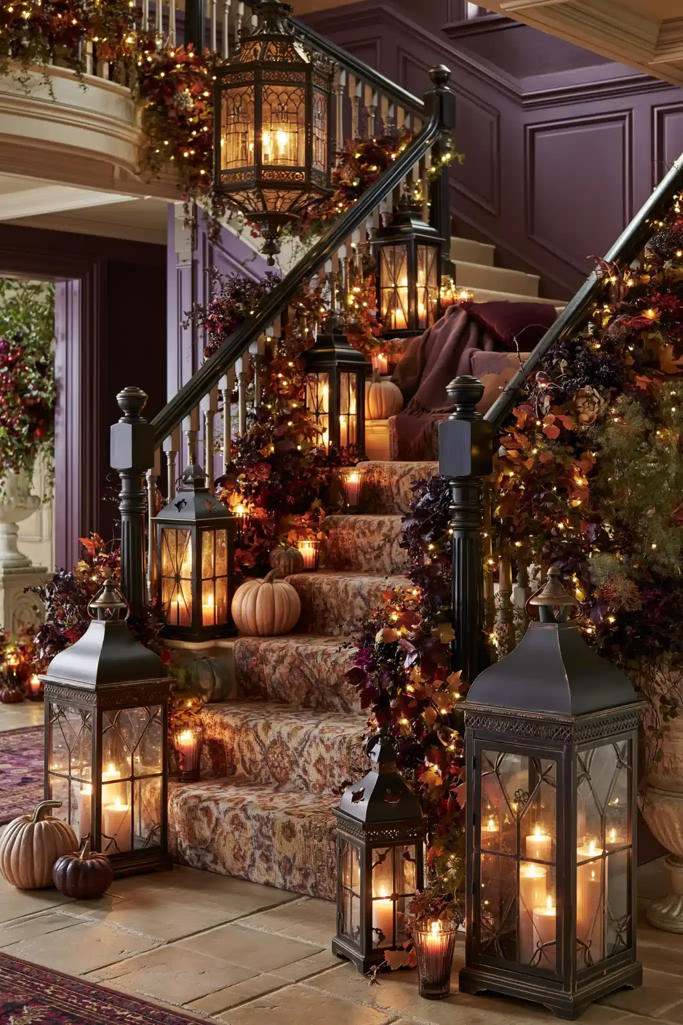 29 Halloween Staircase Decor Ideas That Skip the Cheap Stuff 29