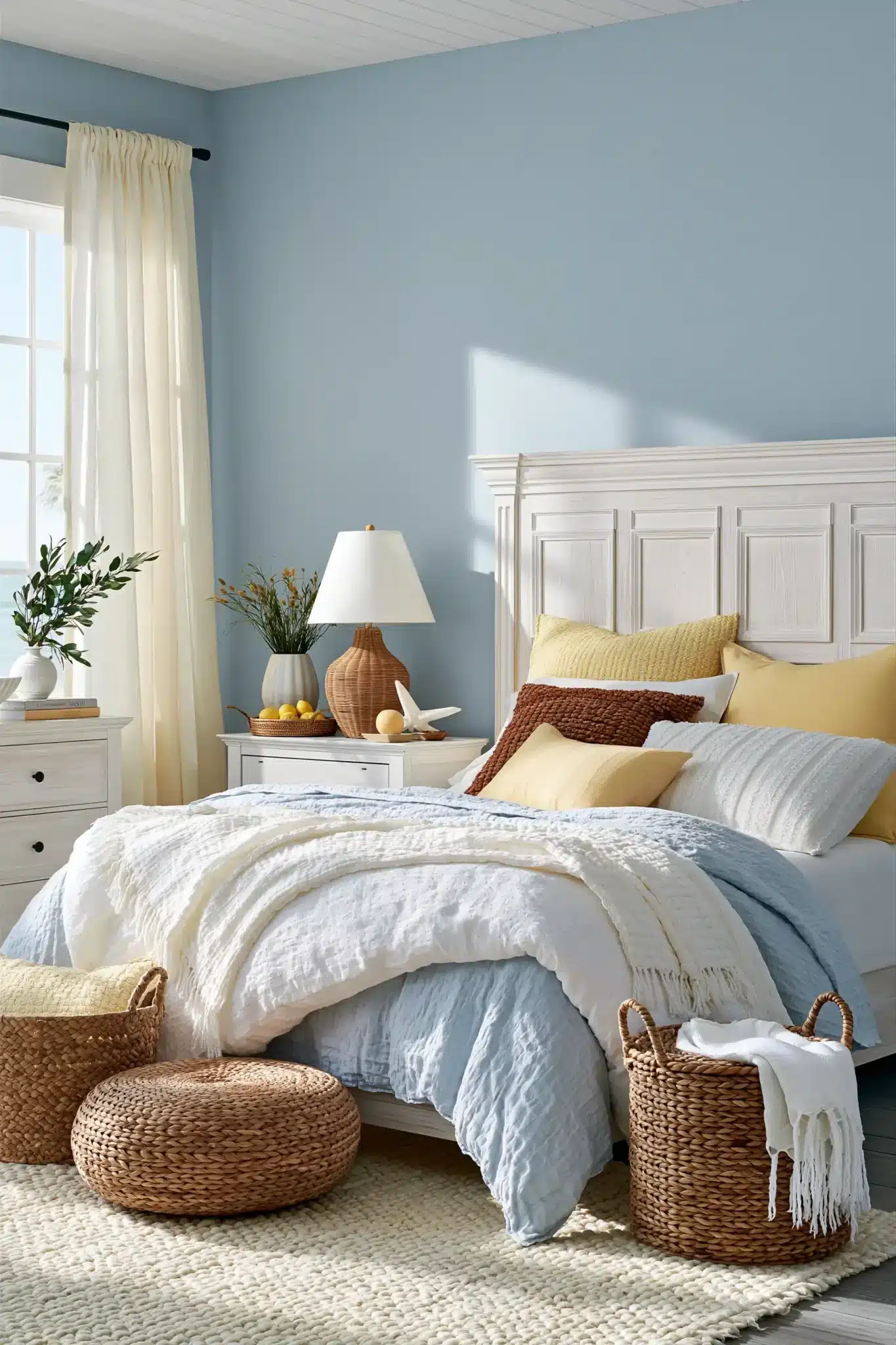 29 Light Blue and Yellow Bedroom Ideas for a Sunny Corner 3