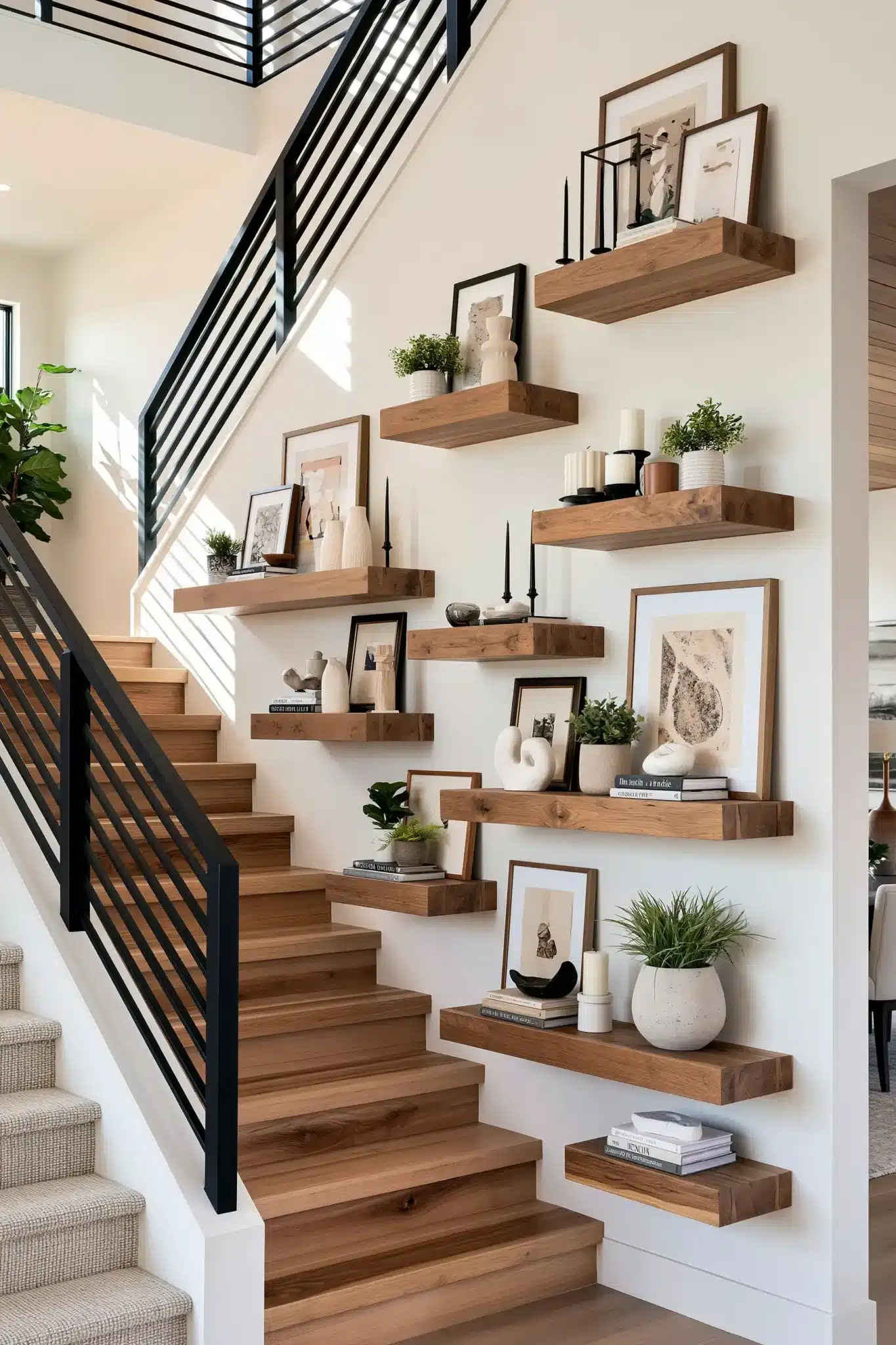 29 Staircase Wall Decor Ideas That Stop the Climb Feeling Bare 3