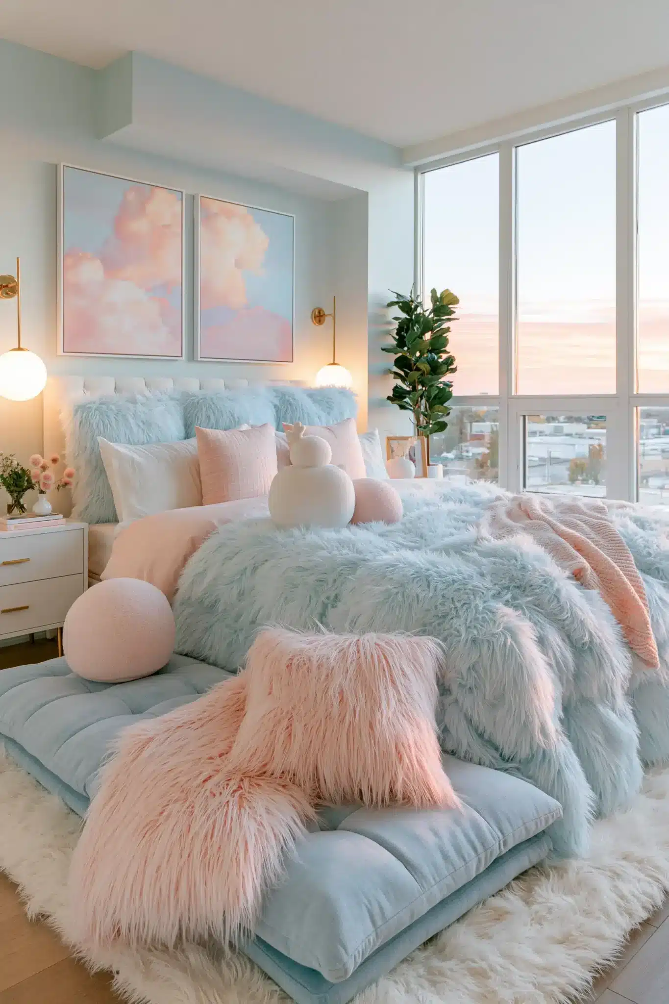 29 Light Blue and Pink Bedroom Ideas That Stay Grown-Up 3