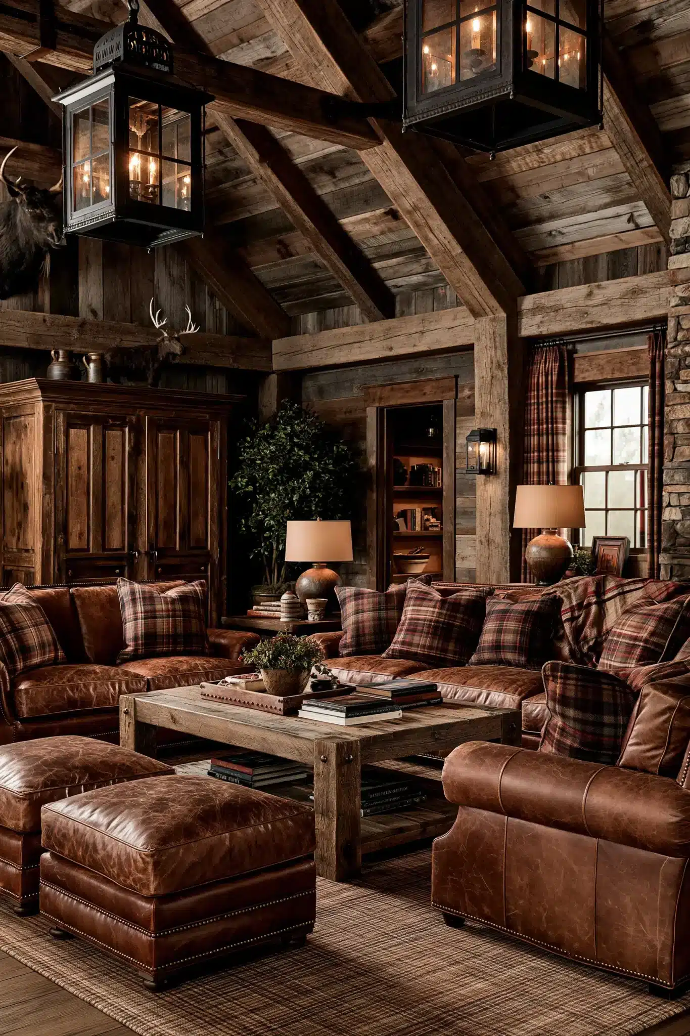29 Western Style Home Decor Ideas with Real Weathered Wood 4