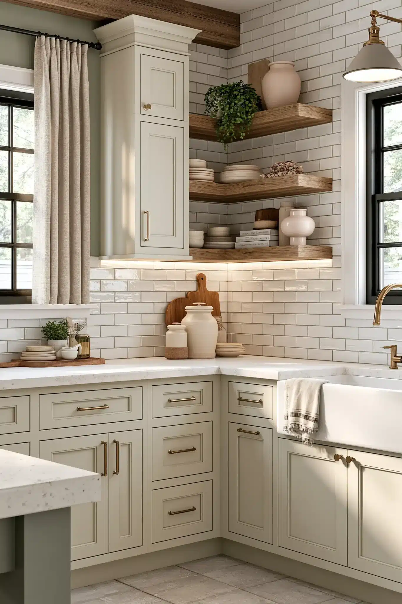29 Sage Green and Cream Kitchen Ideas That Stay Soft 4