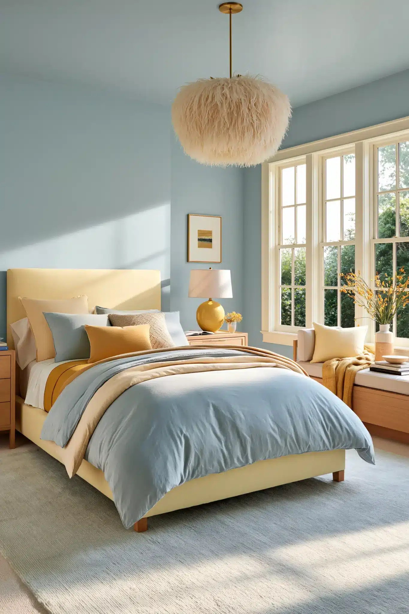 29 Light Blue and Yellow Bedroom Ideas for a Sunny Corner 4