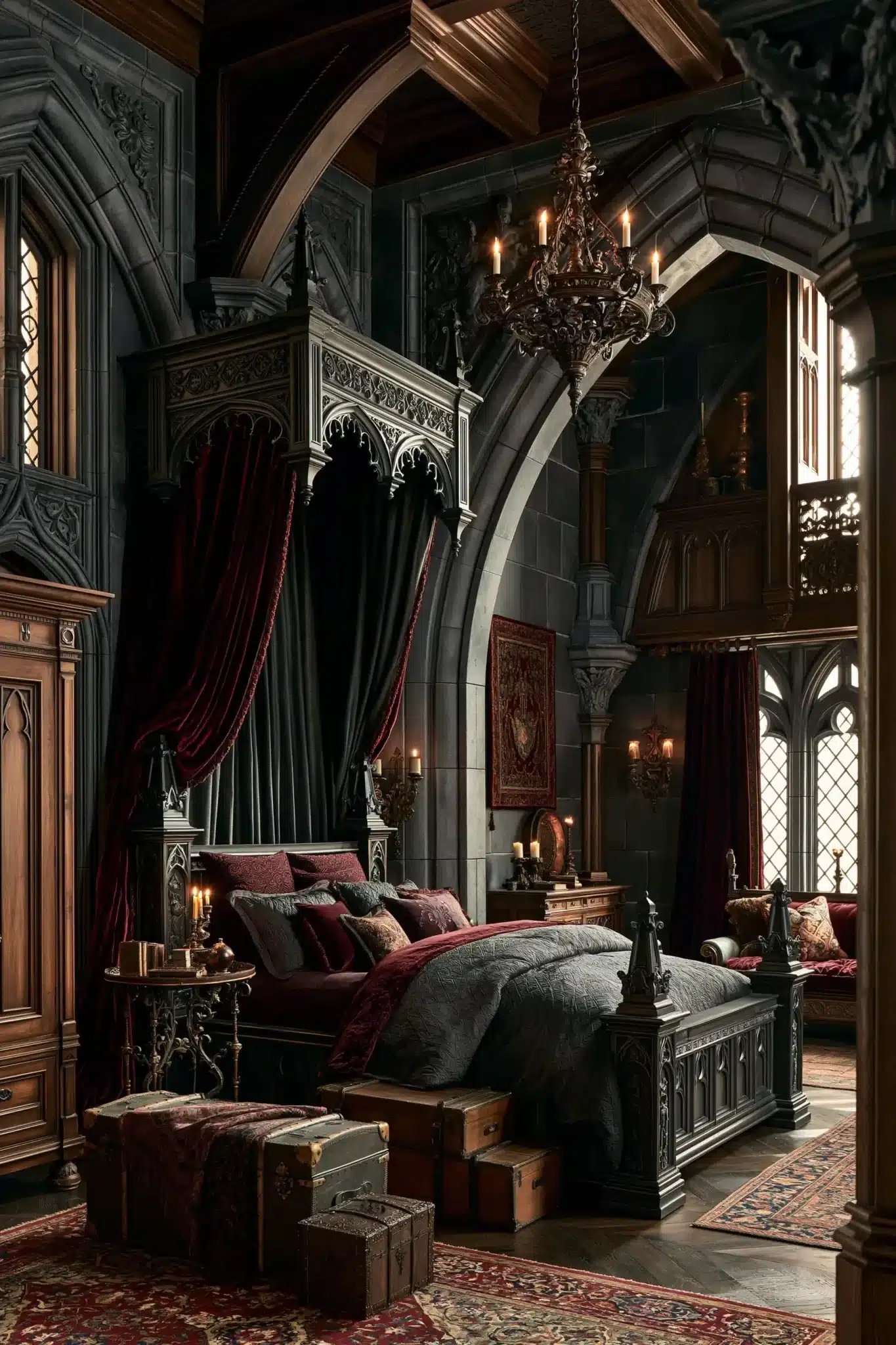 29 Gothic Bedroom Ideas That Lean Into the Dark Without Feeling Cold 4 Gothic Bedroom