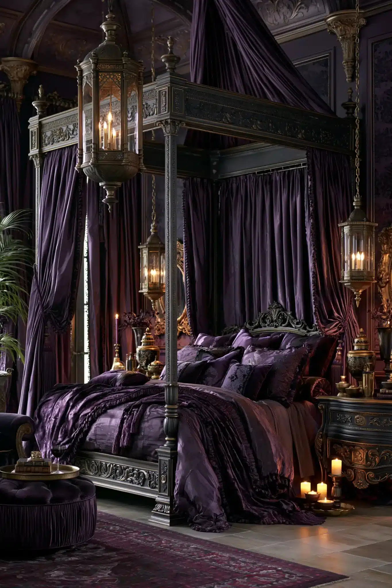 29 Purple Gothic Bedroom Ideas That Lean Into Deep Plum 4
