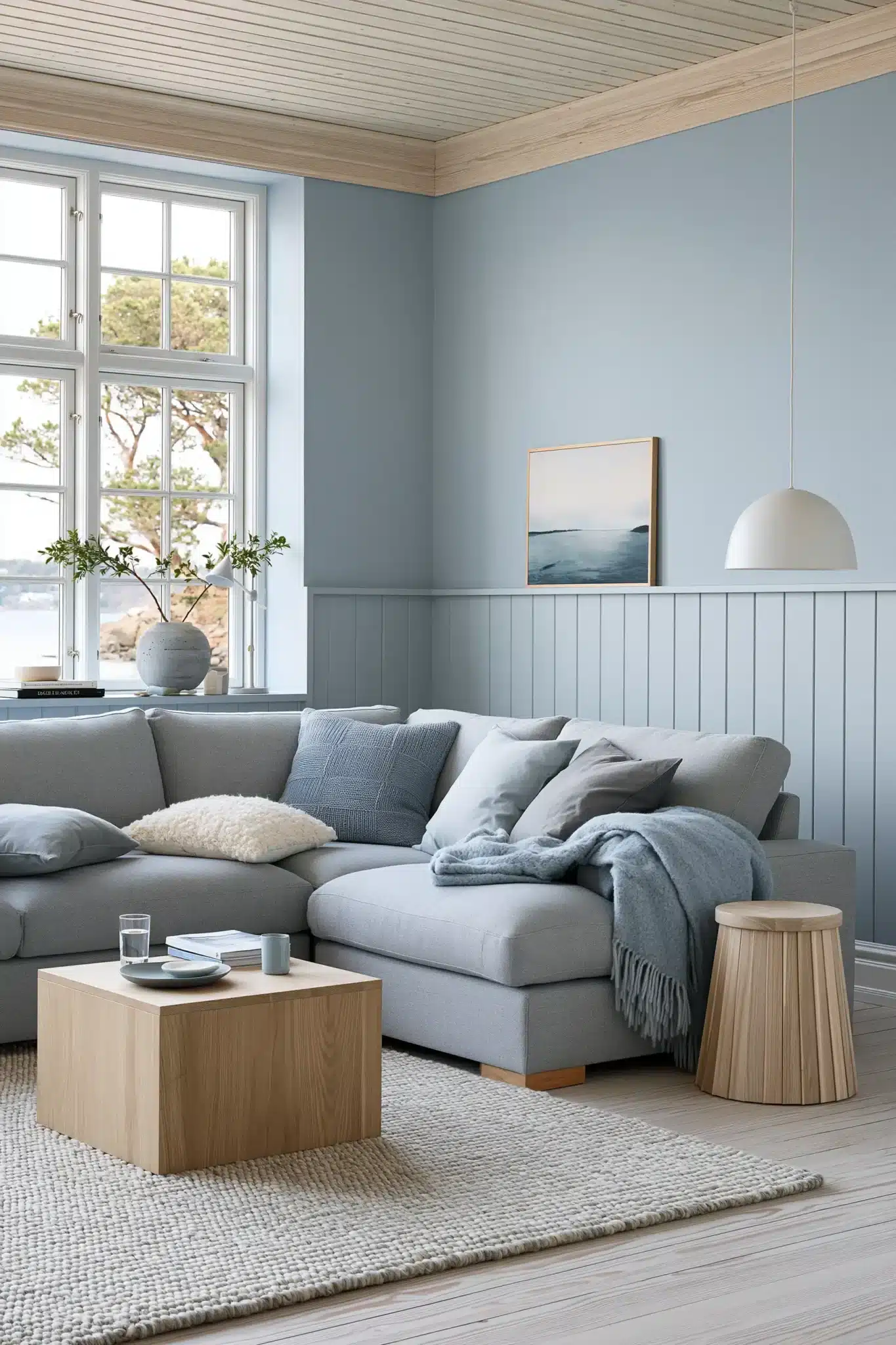 29 Light Blue and Grey Living Room Ideas That Stay Airy 4
