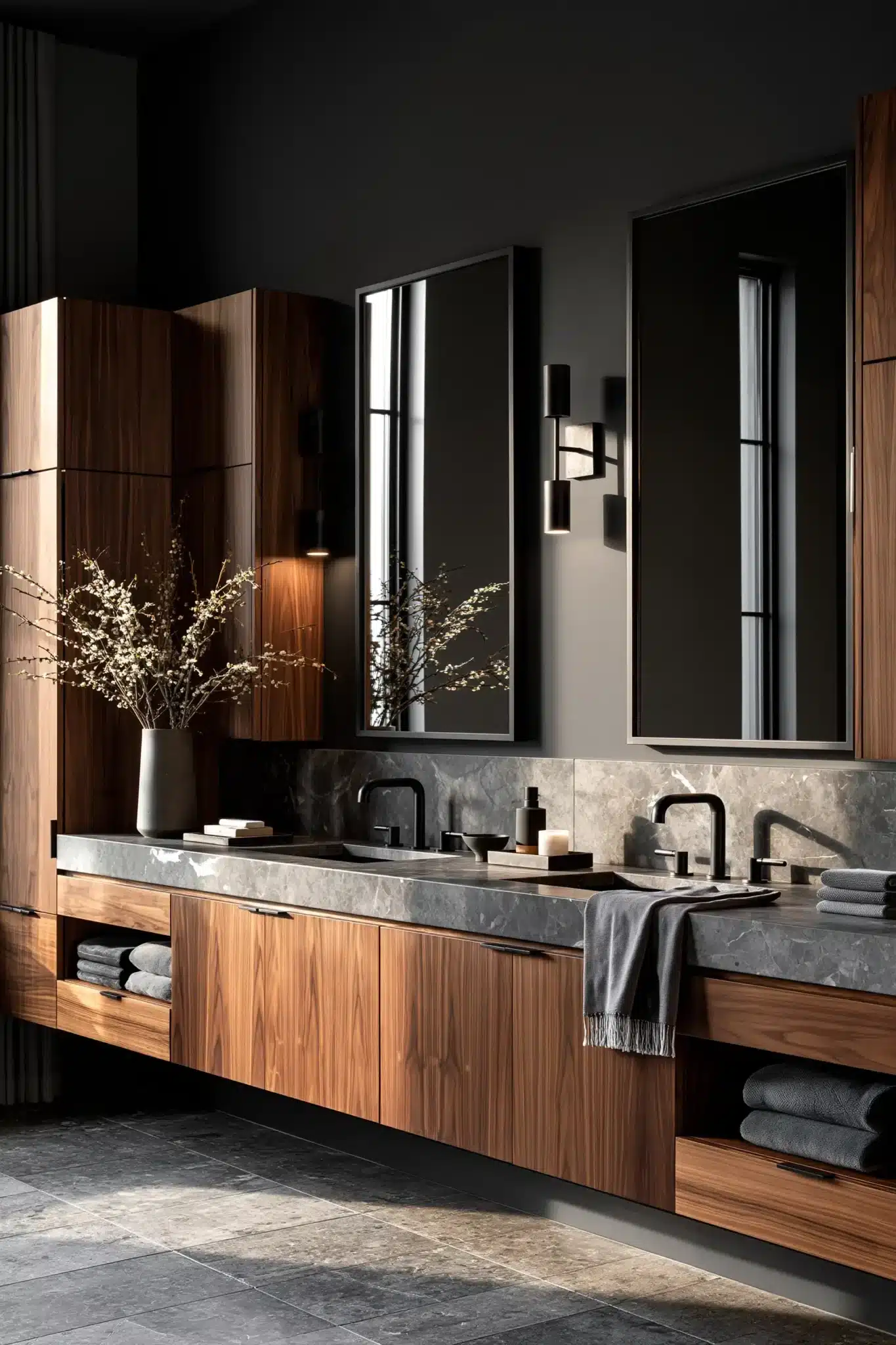 29 Gothic Bathroom Ideas That Feel Moody Without Going Cold 4