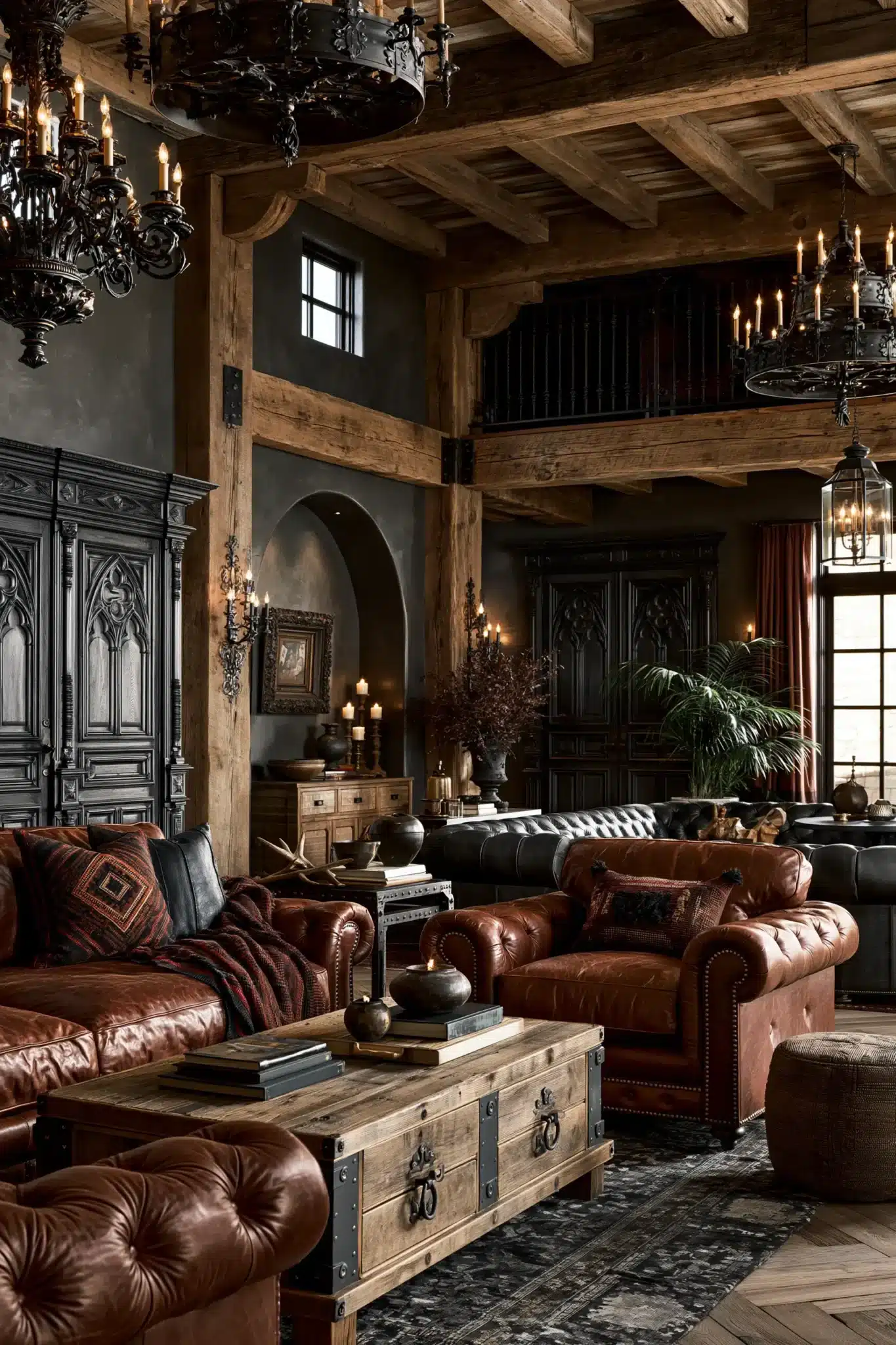 29 Western Gothic Decor Ideas That Mix Leather and Iron 4