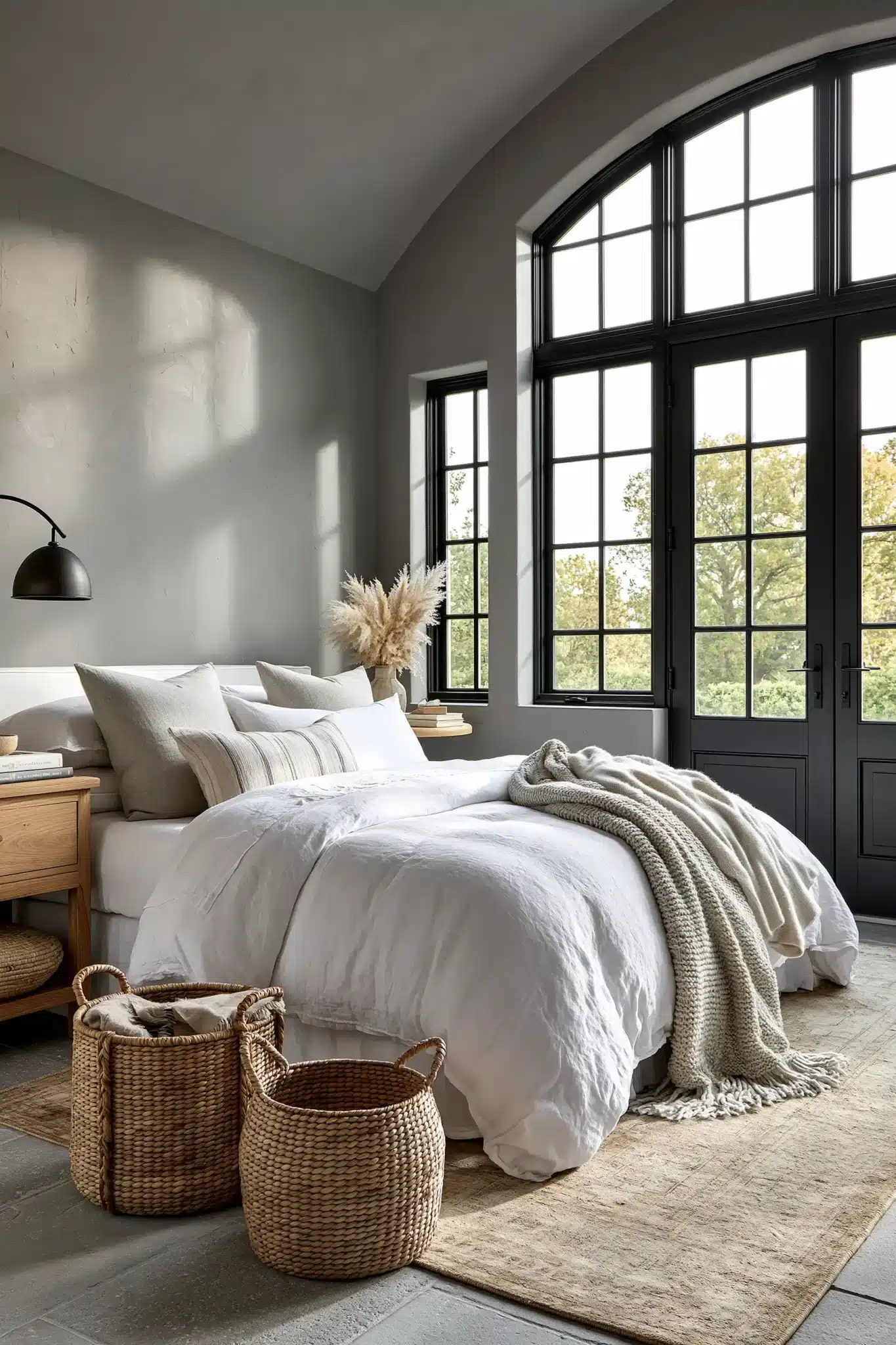 29 Grey and White Bedroom Ideas That Never Feel Flat 4