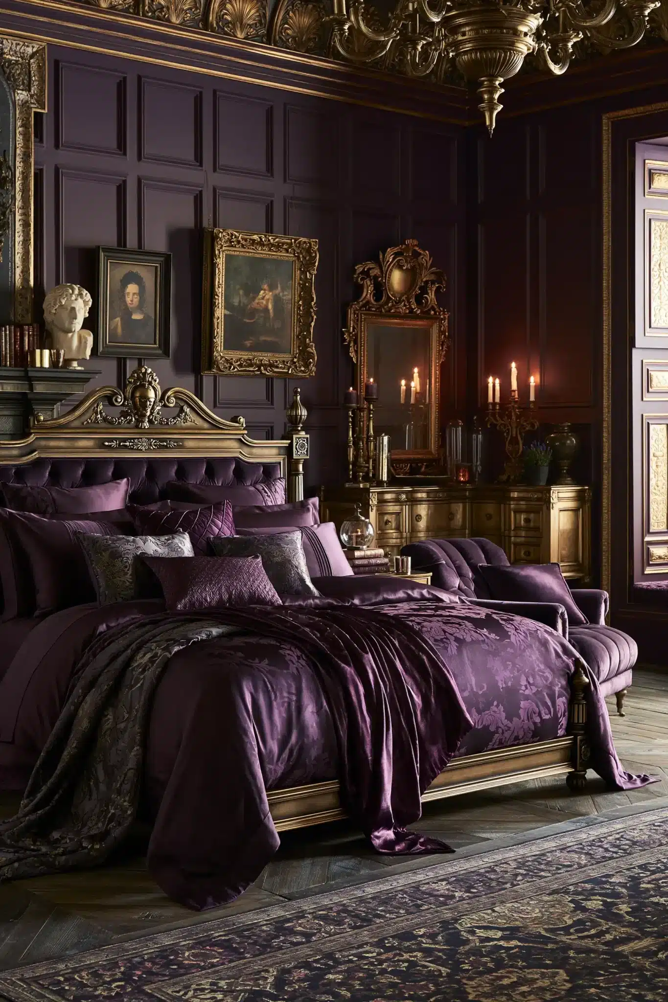29 Purple Gothic Bedroom Ideas That Lean Into Deep Plum 5