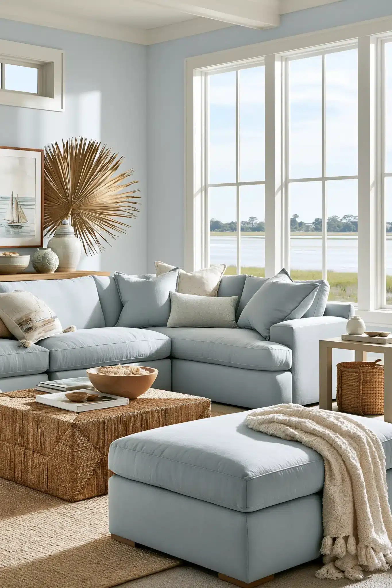 29 Light Blue and Grey Living Room Ideas That Stay Airy 5