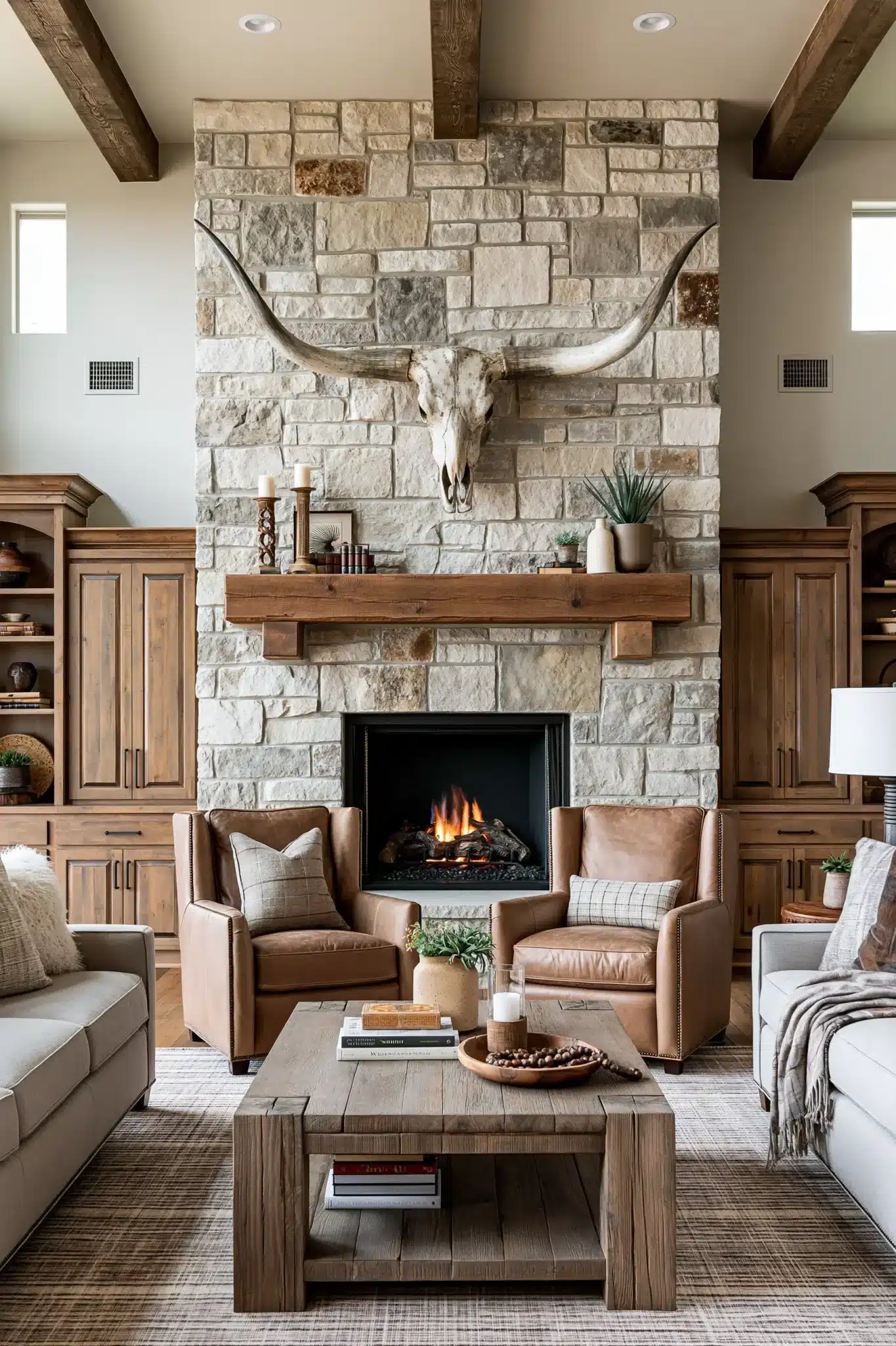 29 Western Style Home Decor Ideas with Real Weathered Wood 5