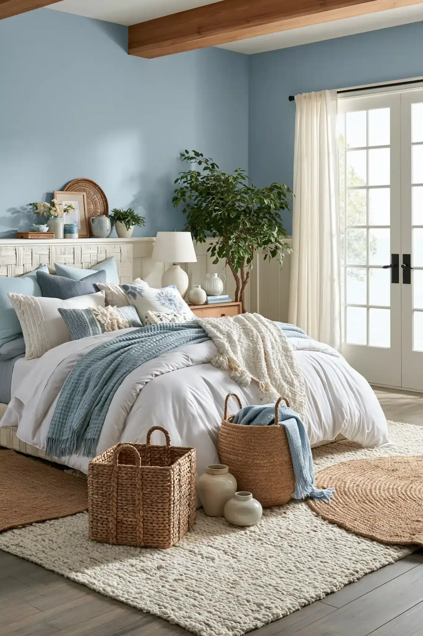 29 Light Blue and White Bedroom Ideas That Breathe 5