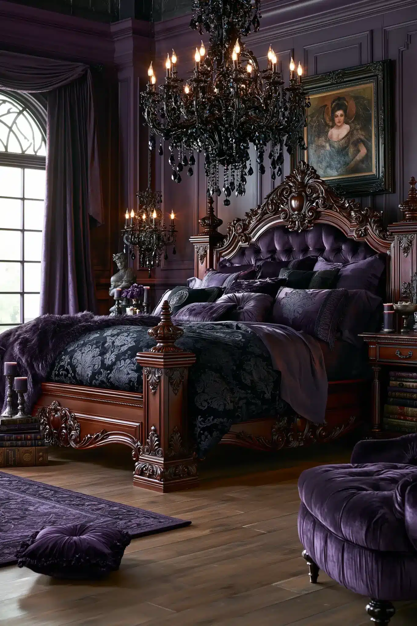 29 Purple Gothic Bedroom Ideas That Lean Into Deep Plum 6
