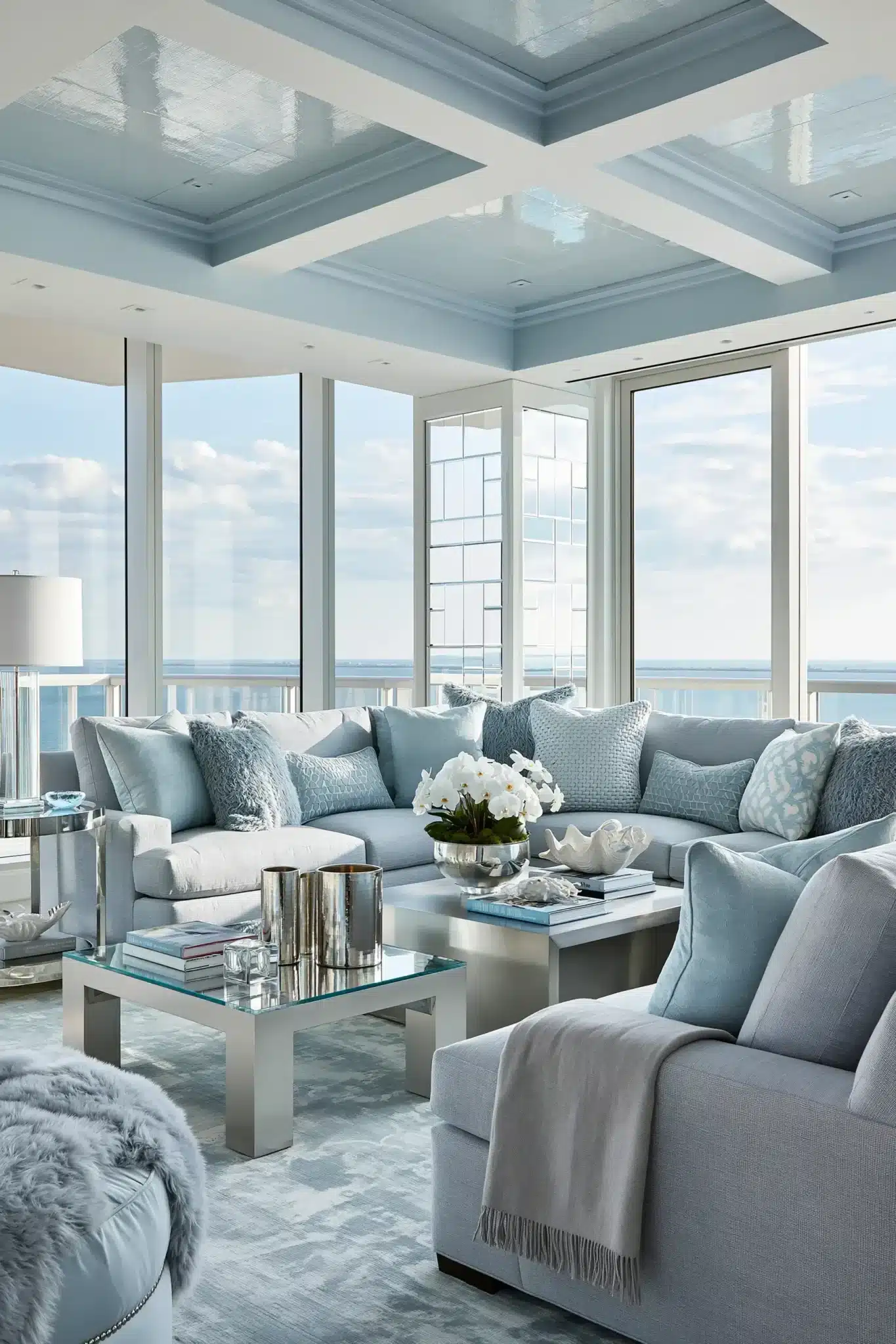29 Light Blue and Grey Living Room Ideas That Stay Airy 6