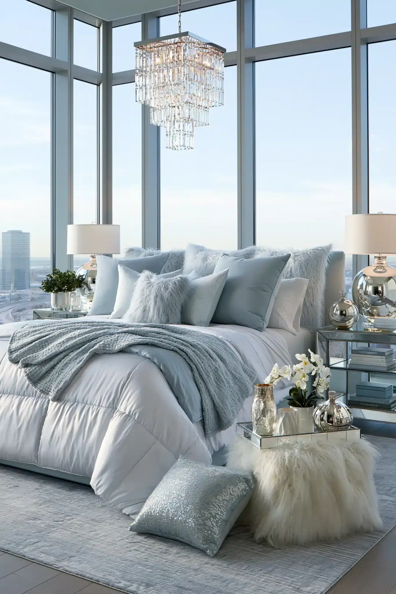 29 Light Blue and White Bedroom Ideas That Breathe 6