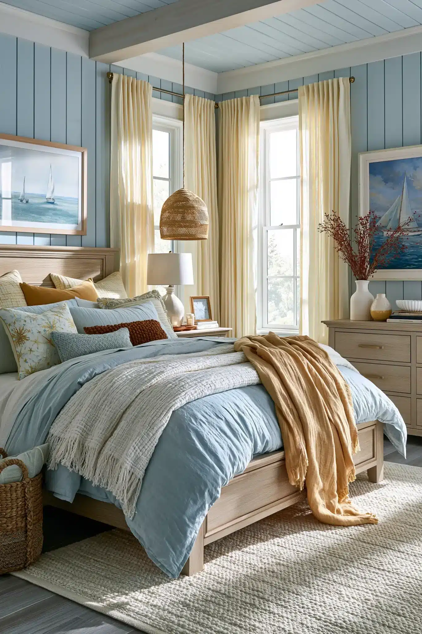 29 Light Blue and Yellow Bedroom Ideas for a Sunny Corner 6