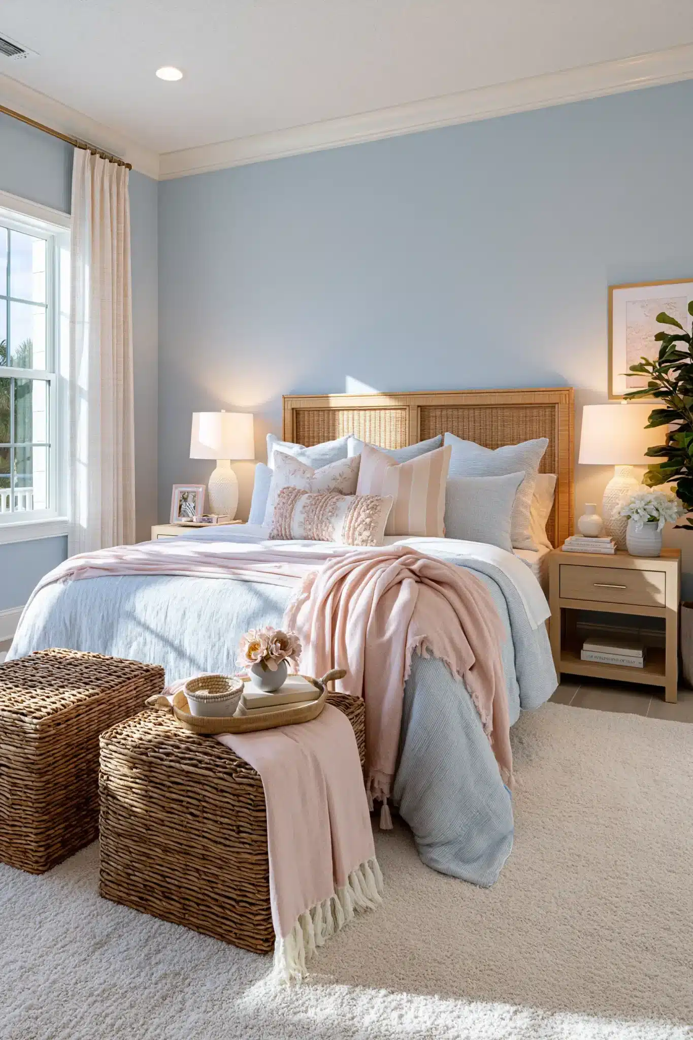 29 Light Blue and Pink Bedroom Ideas That Stay Grown-Up 6