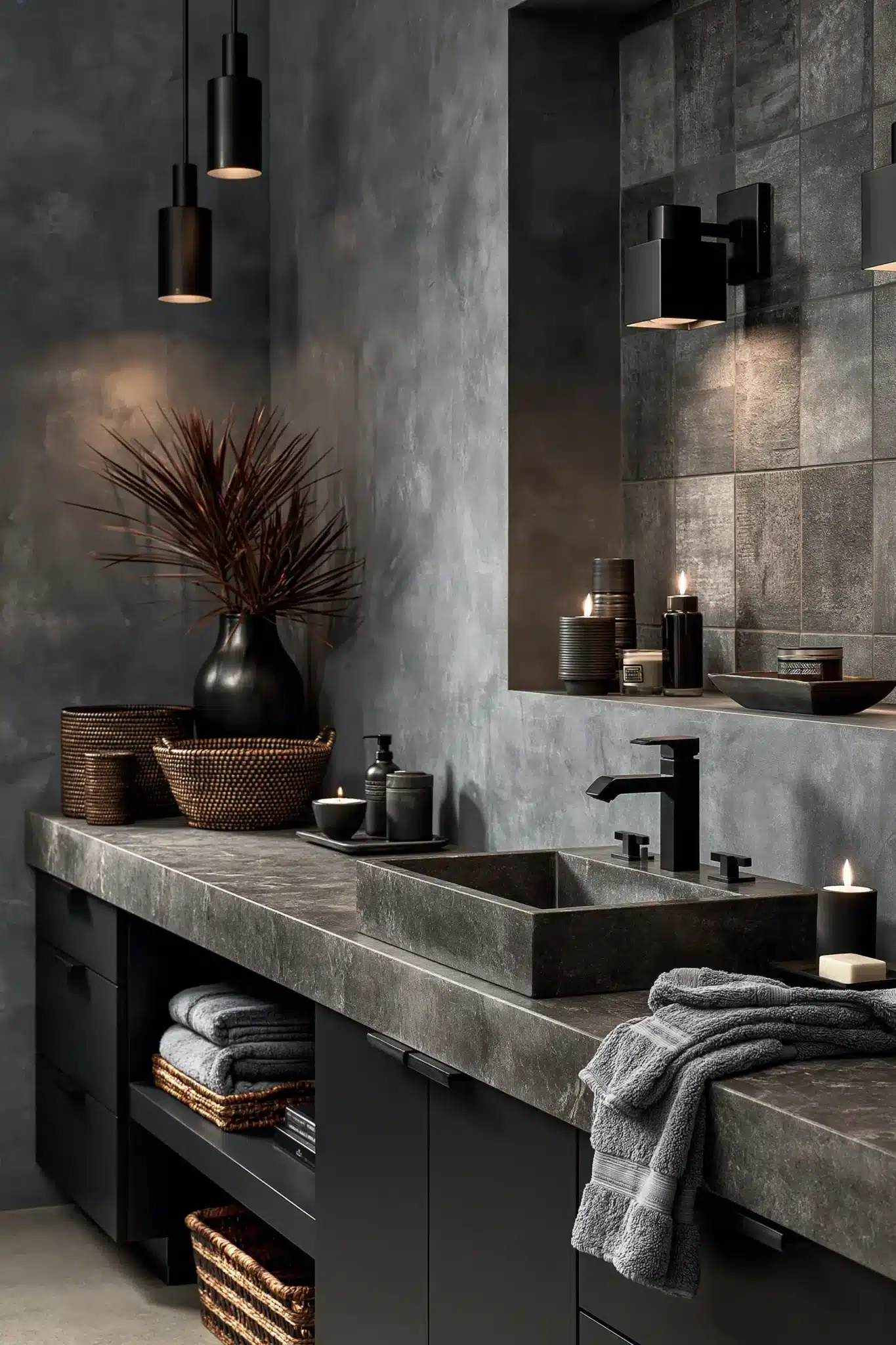 29 Gothic Bathroom Ideas That Feel Moody Without Going Cold 7