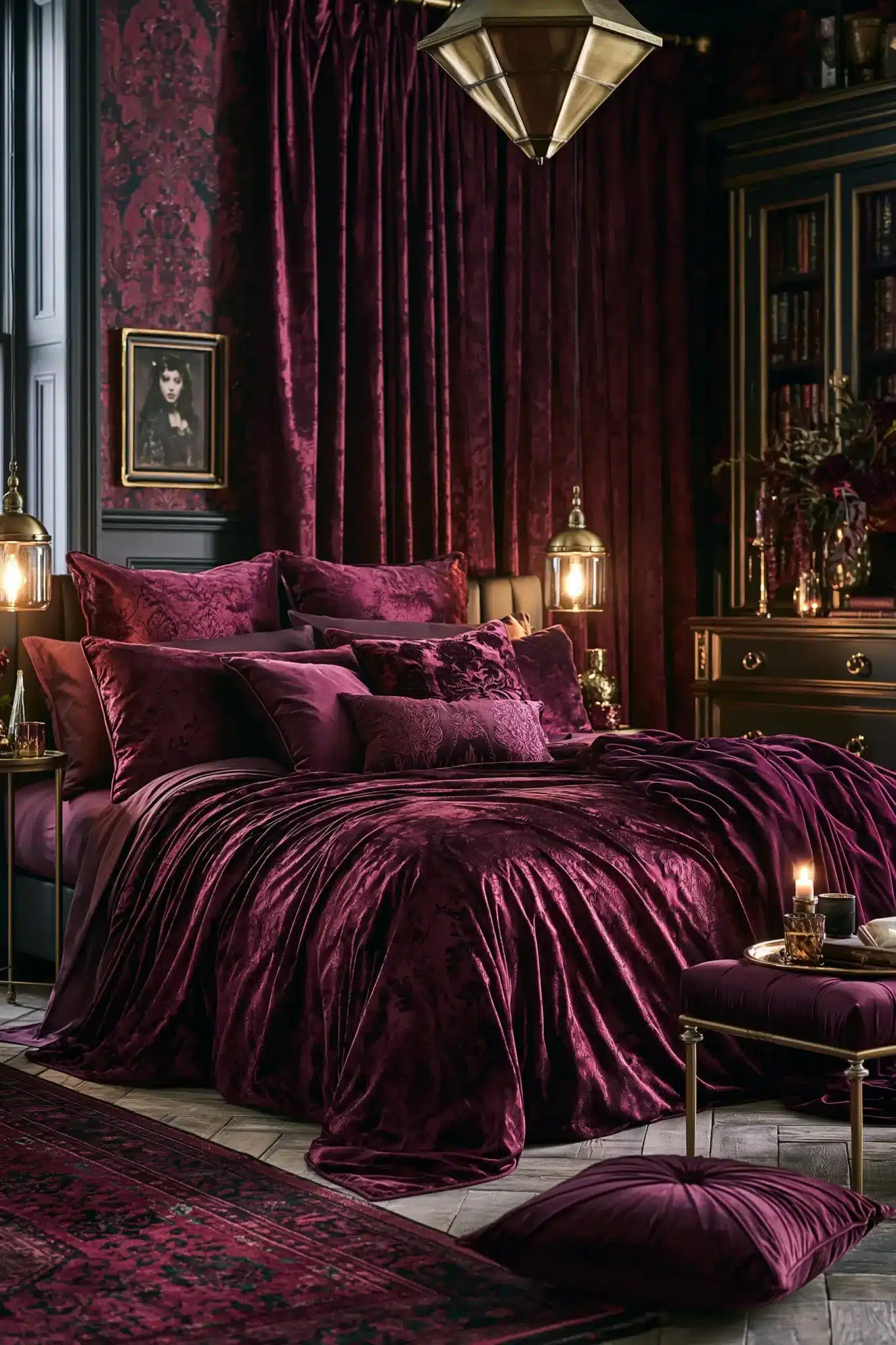 29 Purple Gothic Bedroom Ideas That Lean Into Deep Plum 7