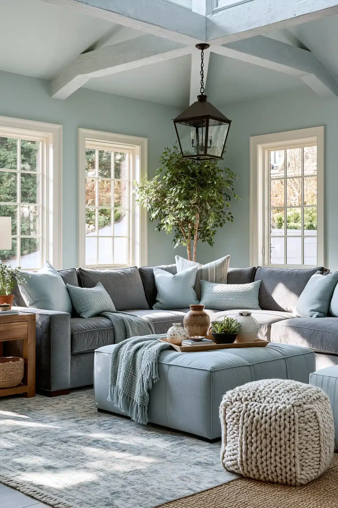 29 Light Blue and Grey Living Room Ideas That Stay Airy 8