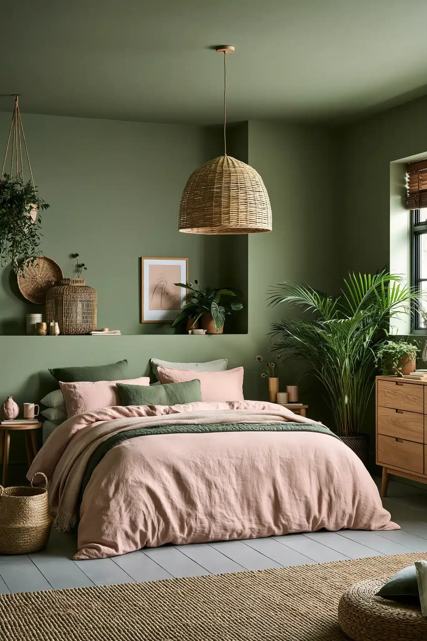 29 Sage Green and Blush Bedroom Ideas That Feel Quiet 8