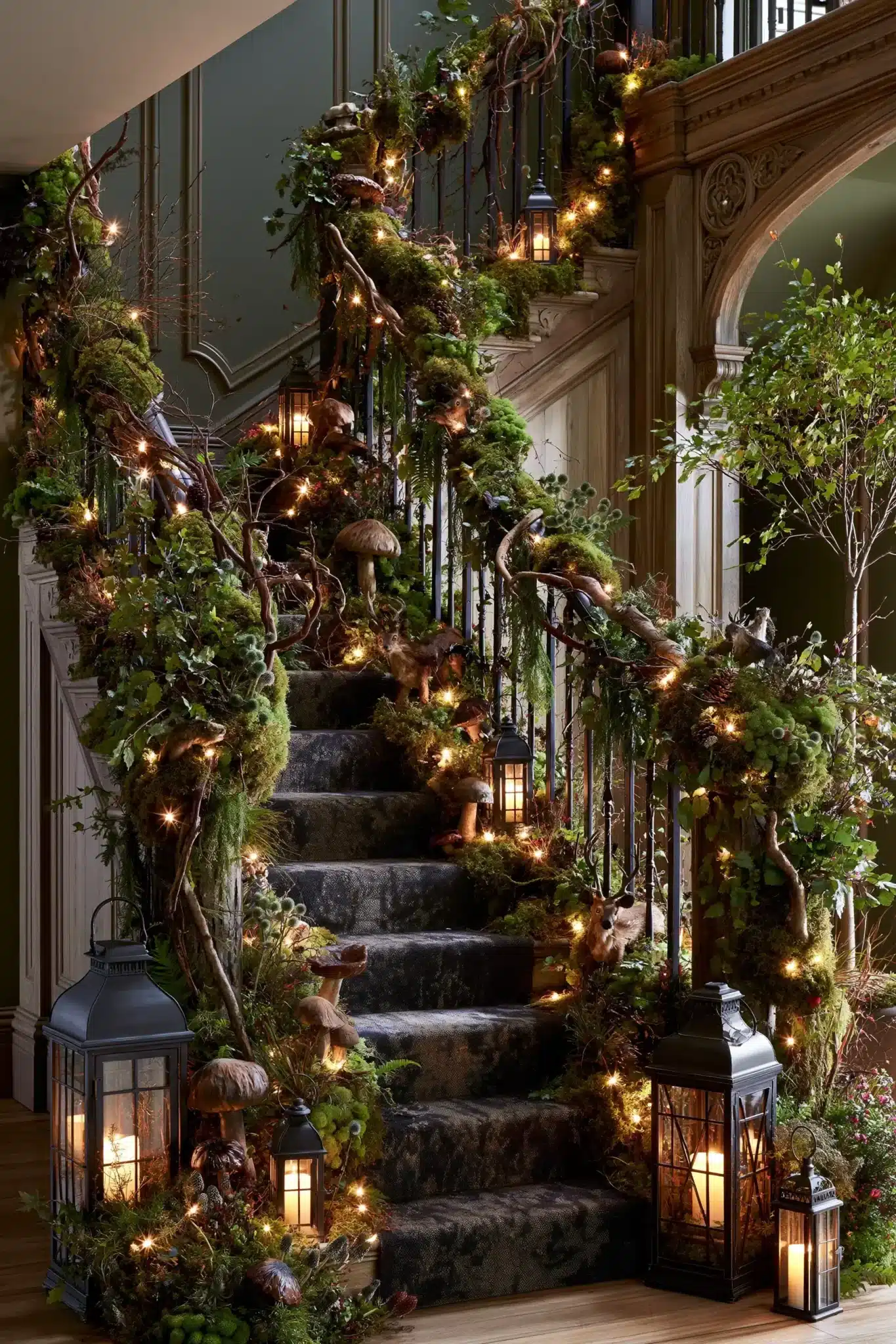 29 Halloween Staircase Decor Ideas That Skip the Cheap Stuff 8