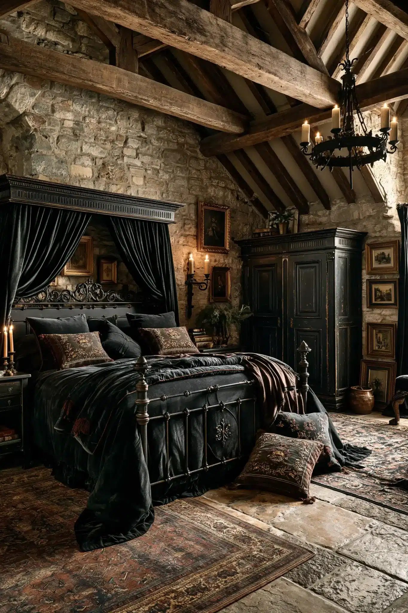 29 Gothic Bedroom Ideas That Lean Into the Dark Without Feeling Cold 8 Gothic Bedroom