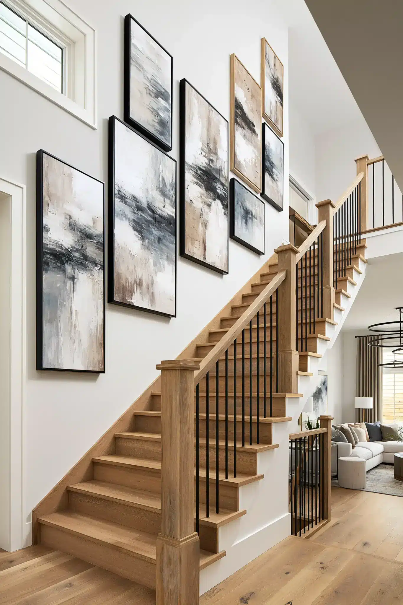 29 Staircase Wall Decor Ideas That Stop the Climb Feeling Bare 8