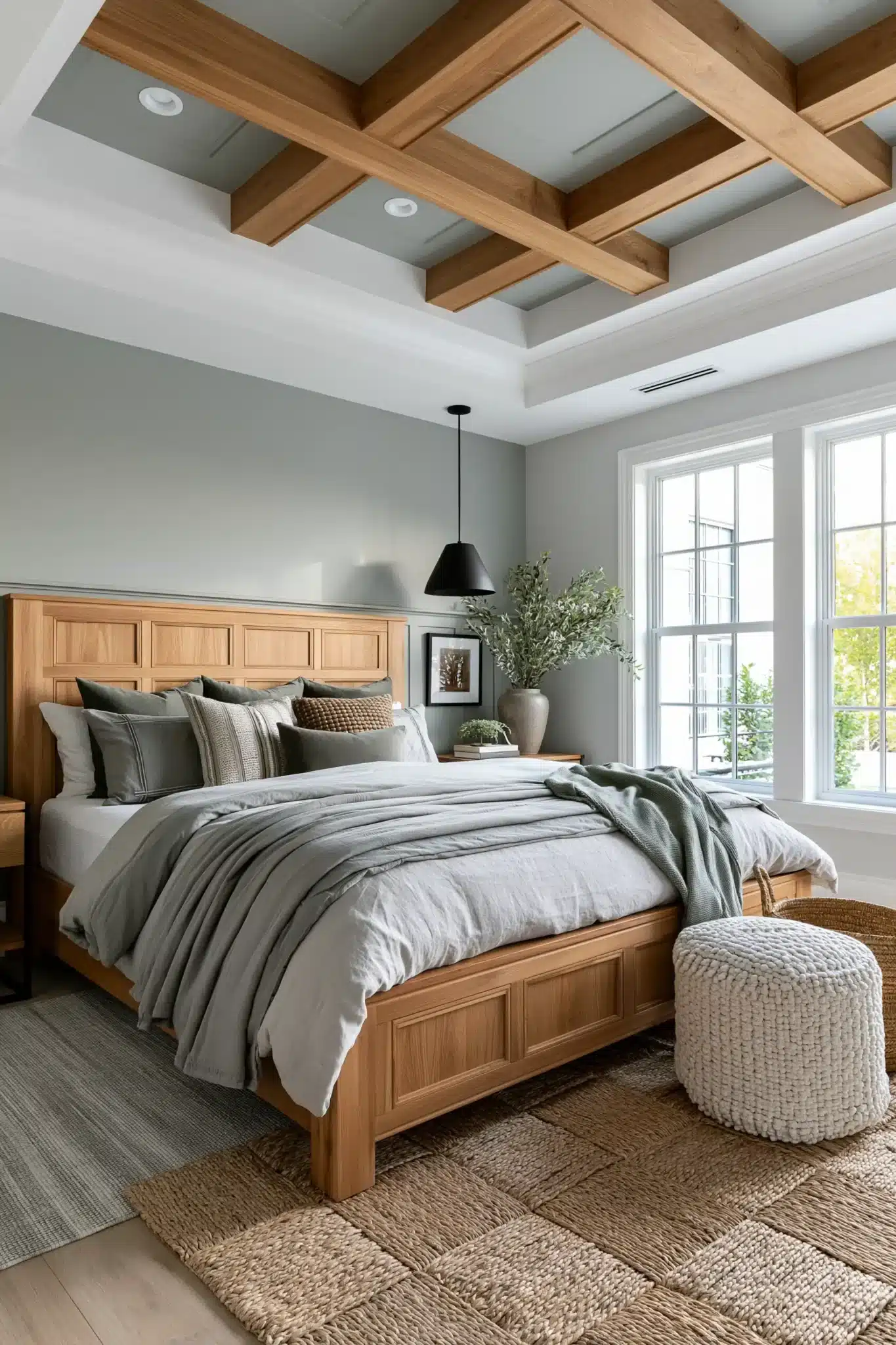 29 Sage Green and Grey Bedroom Ideas That Read Calm 8